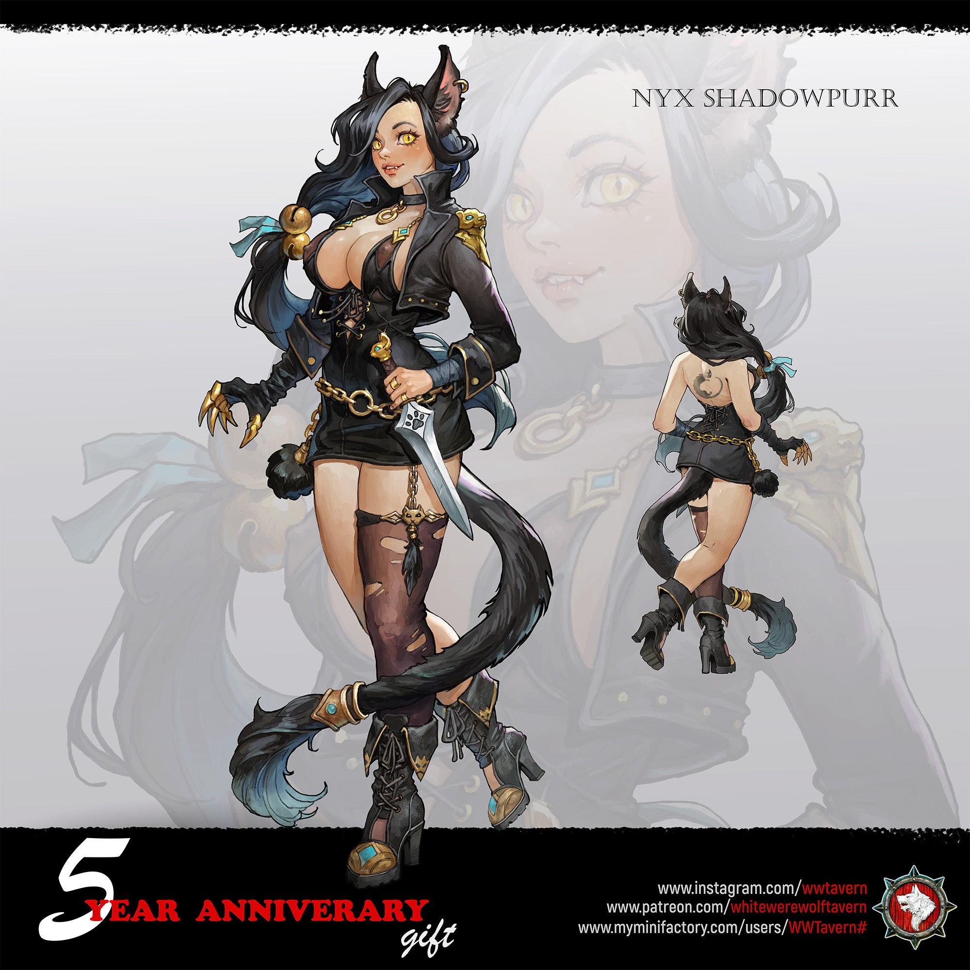 Nyx Shadowpurr - Bust aus der Reihe Spirits of Slavic Myth von White Werewolf Tavern