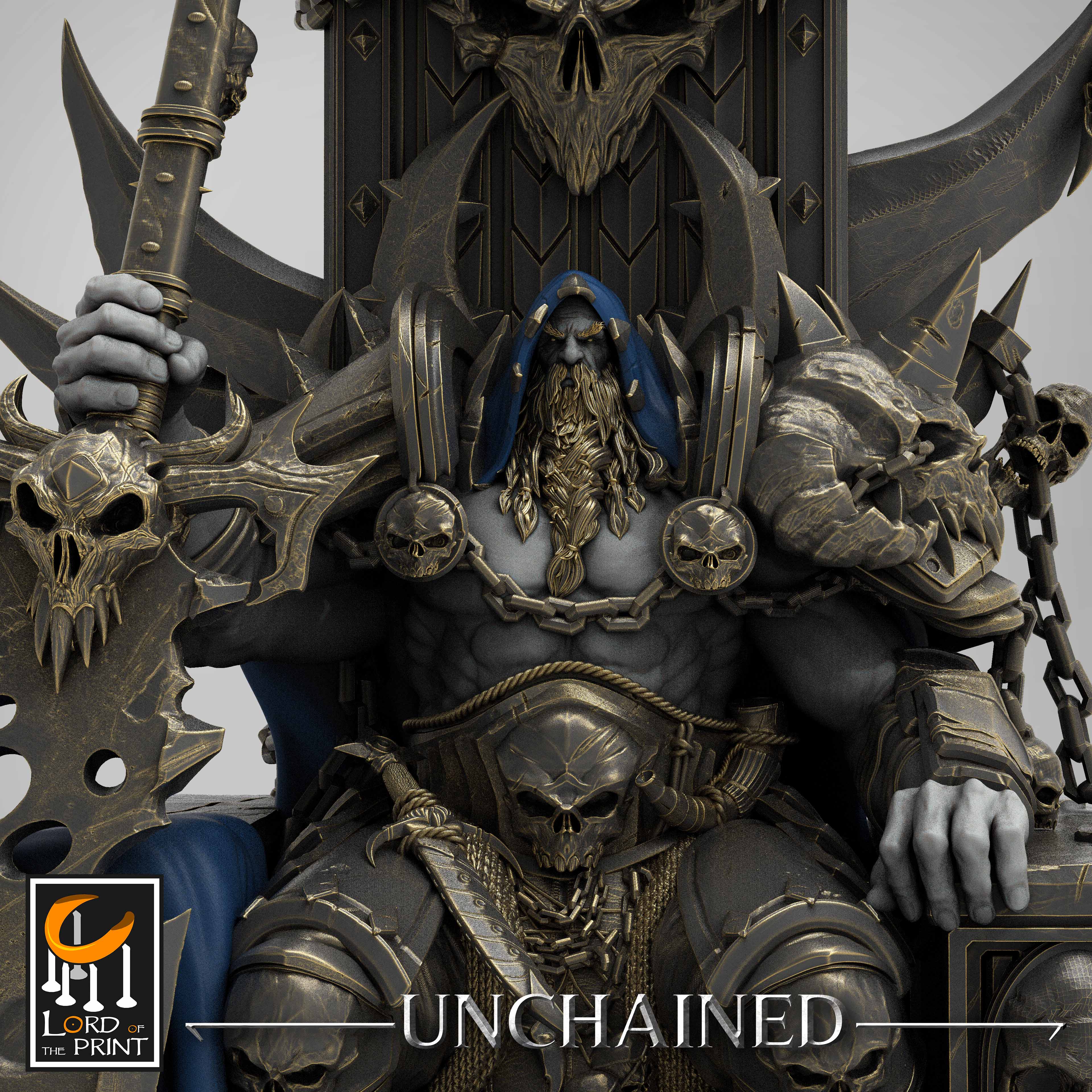 Olaf on Throne - from the Unchained I series by Rescale Miniatures