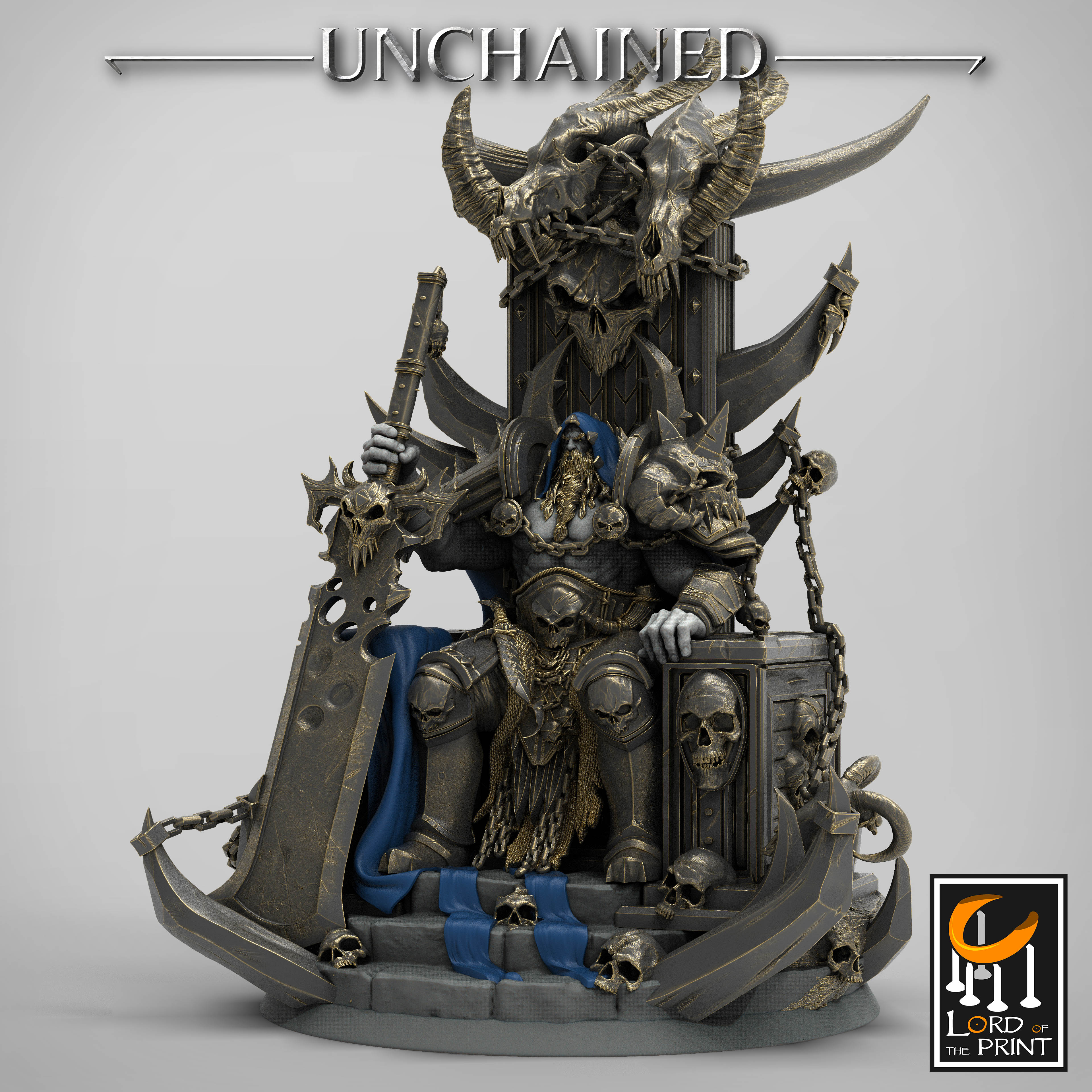Olaf on Throne - from the Unchained I series by Rescale Miniatures