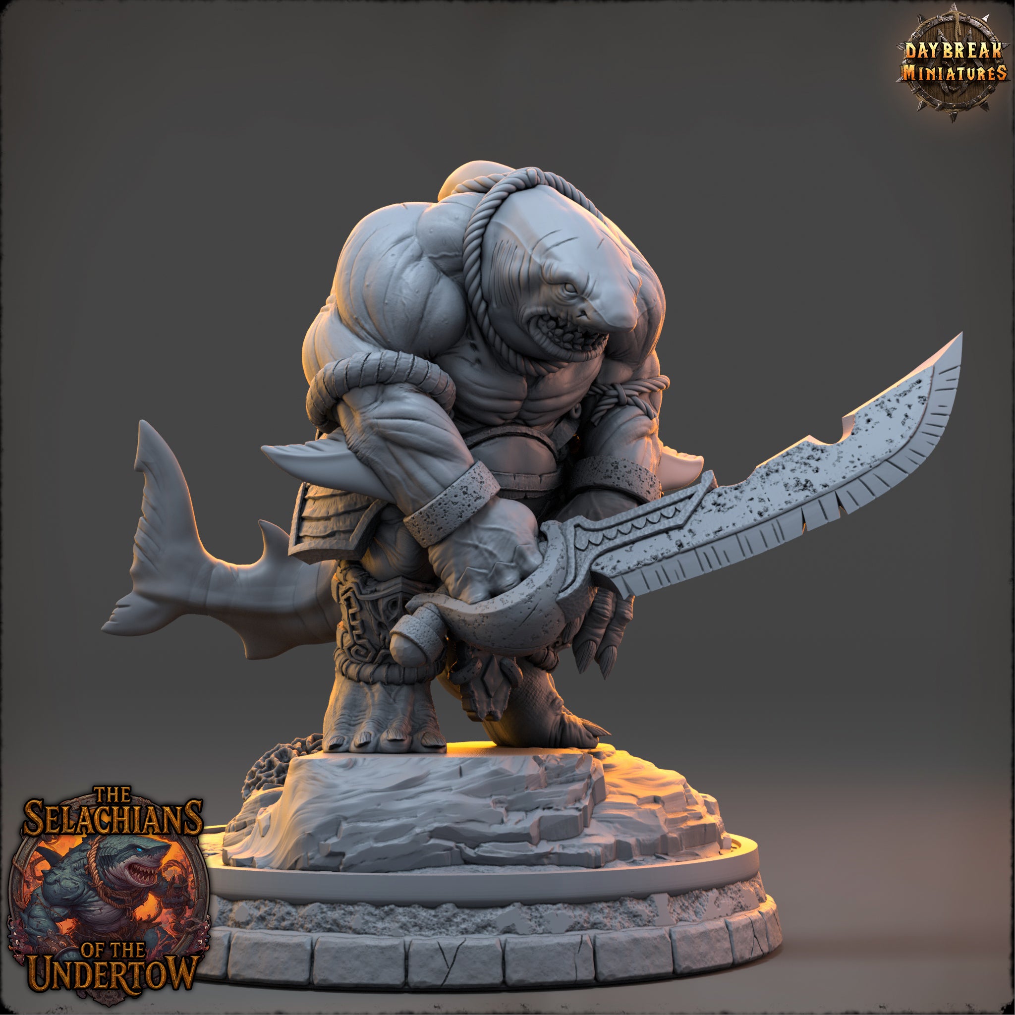 Sharkfolk - aus der Reihe The Selachians of the Undertow von Daybreak Miniatures