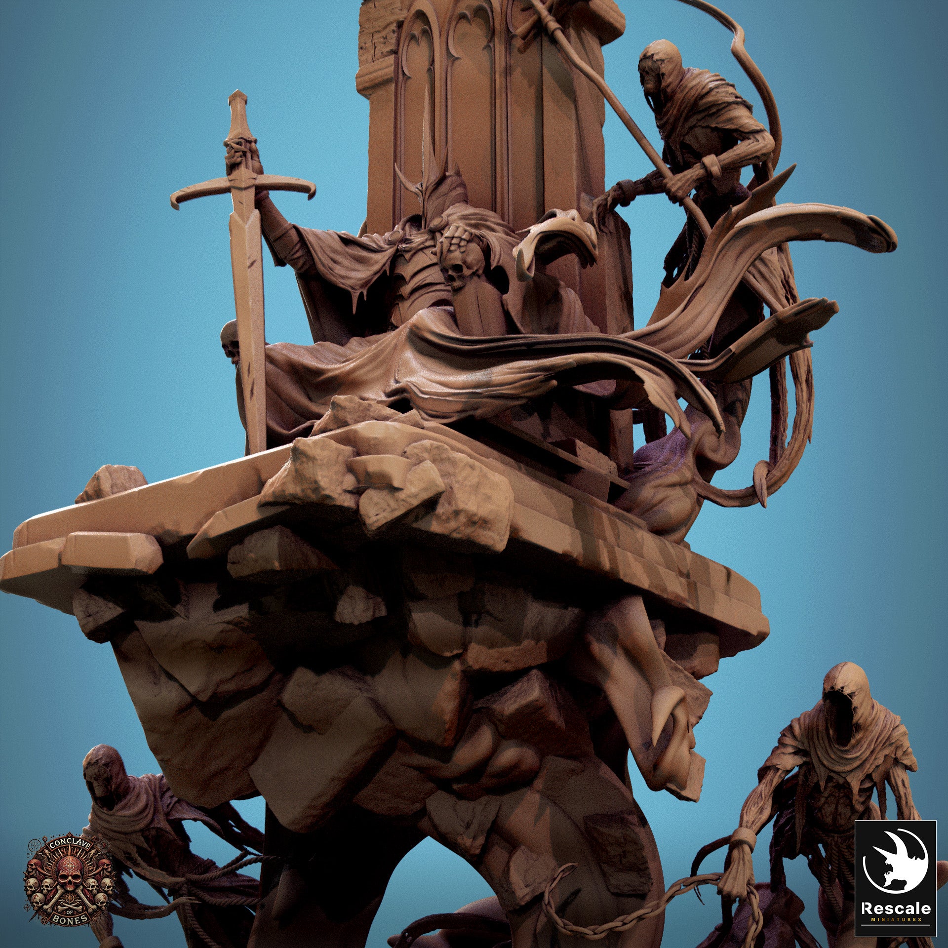 Ombral Sepulchral Lord - aus der Reihe Conclave of Bones von Rescale Miniatures