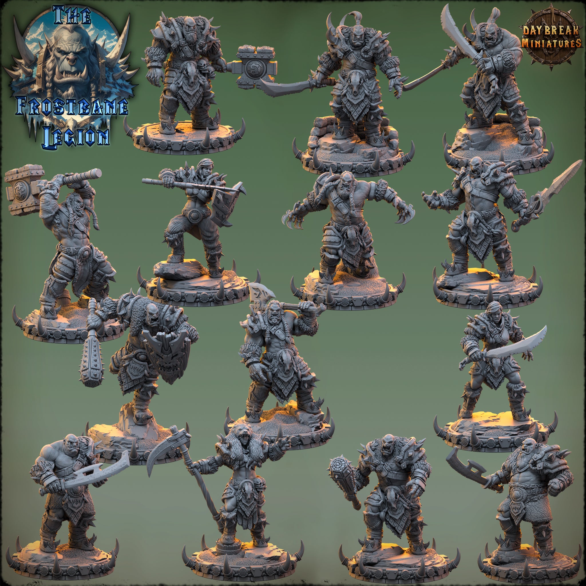 Orcs - aus der Reihe The Frostbane Legion von Daybreak Miniatures