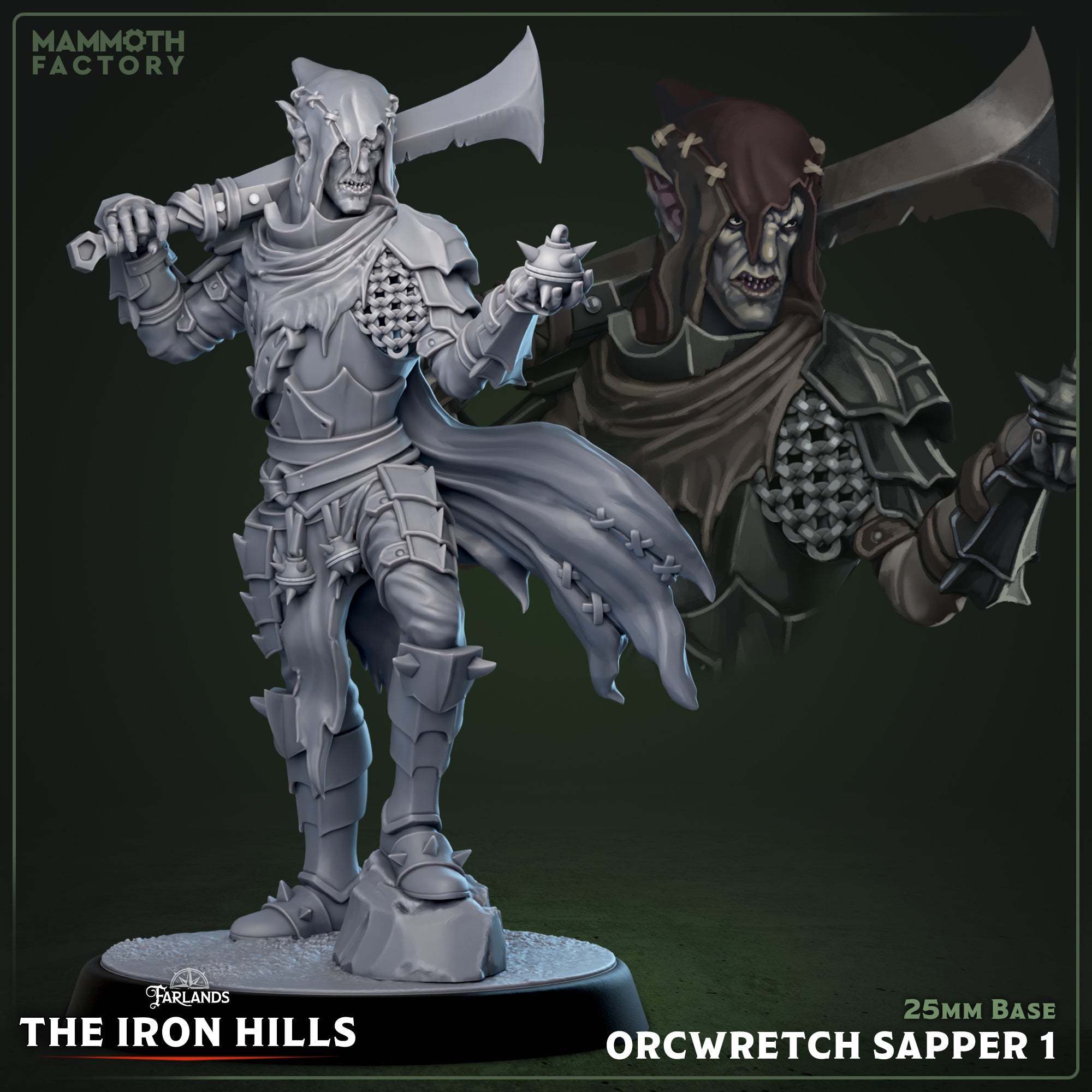 Orc Wretches Sappers - aus der Reihe The Iron Hills Collection von Mammoth Factory