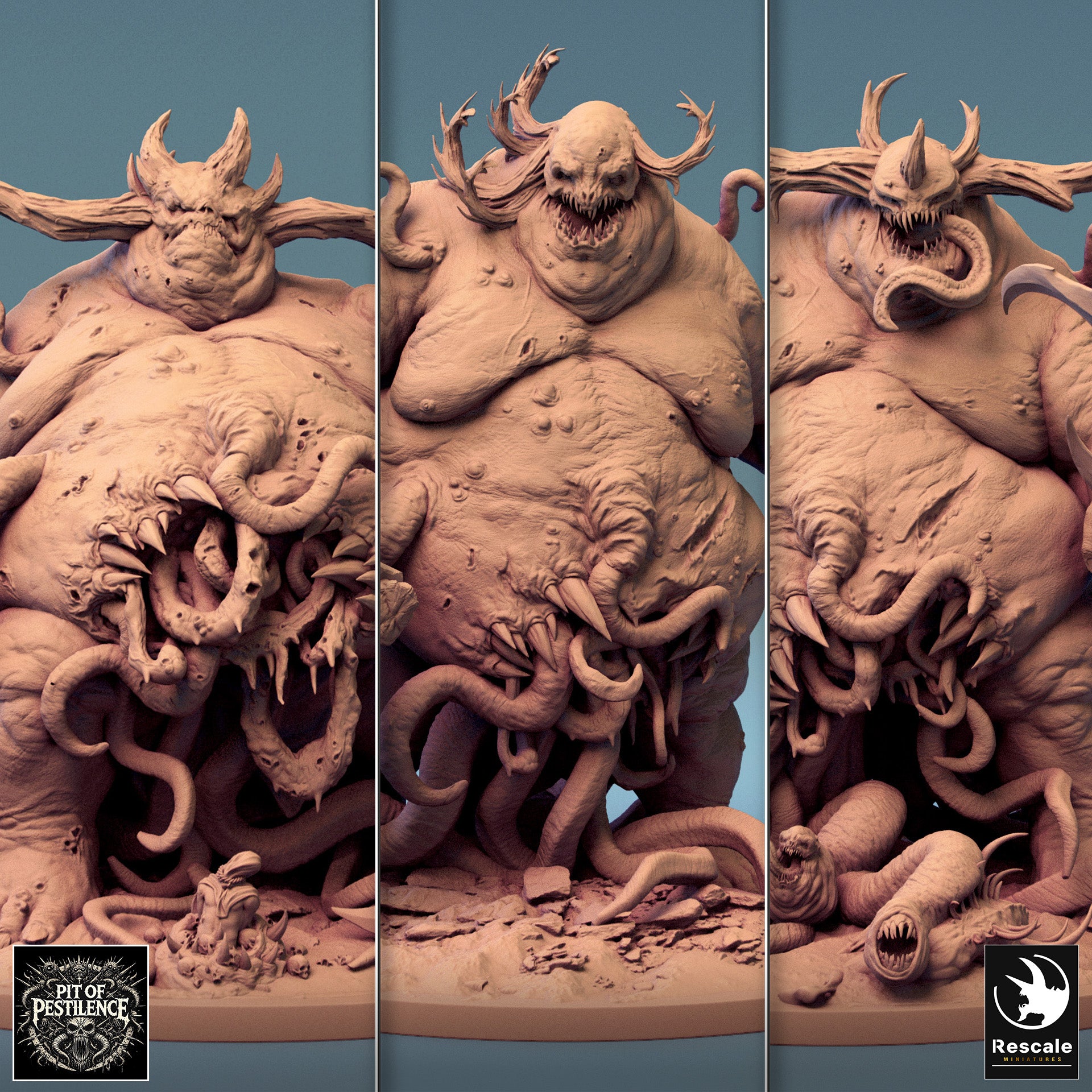 Purulent Demon - aus der Reihe Pit Of Pestilence von Rescale Miniatures