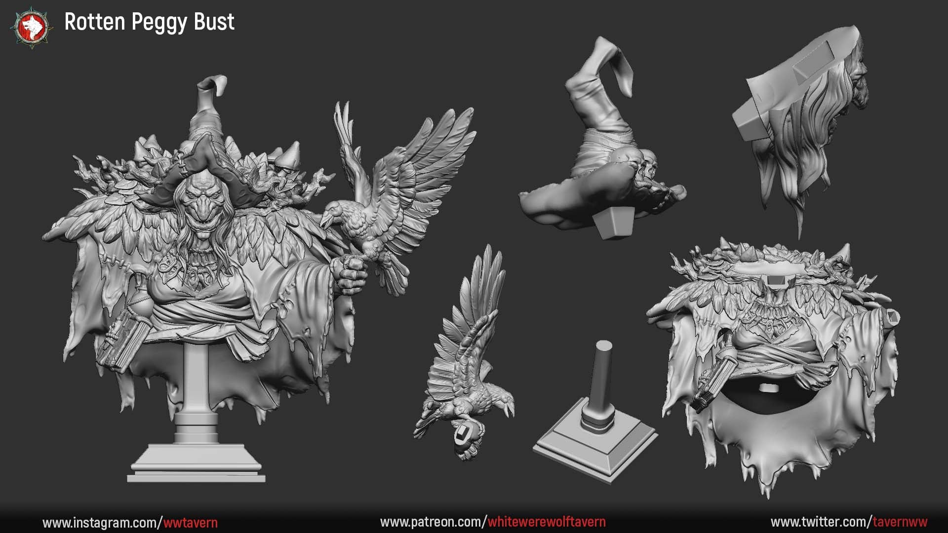 Peggy - Bust aus der Reihe The Unholy Trinity von White Werewolf Tavern