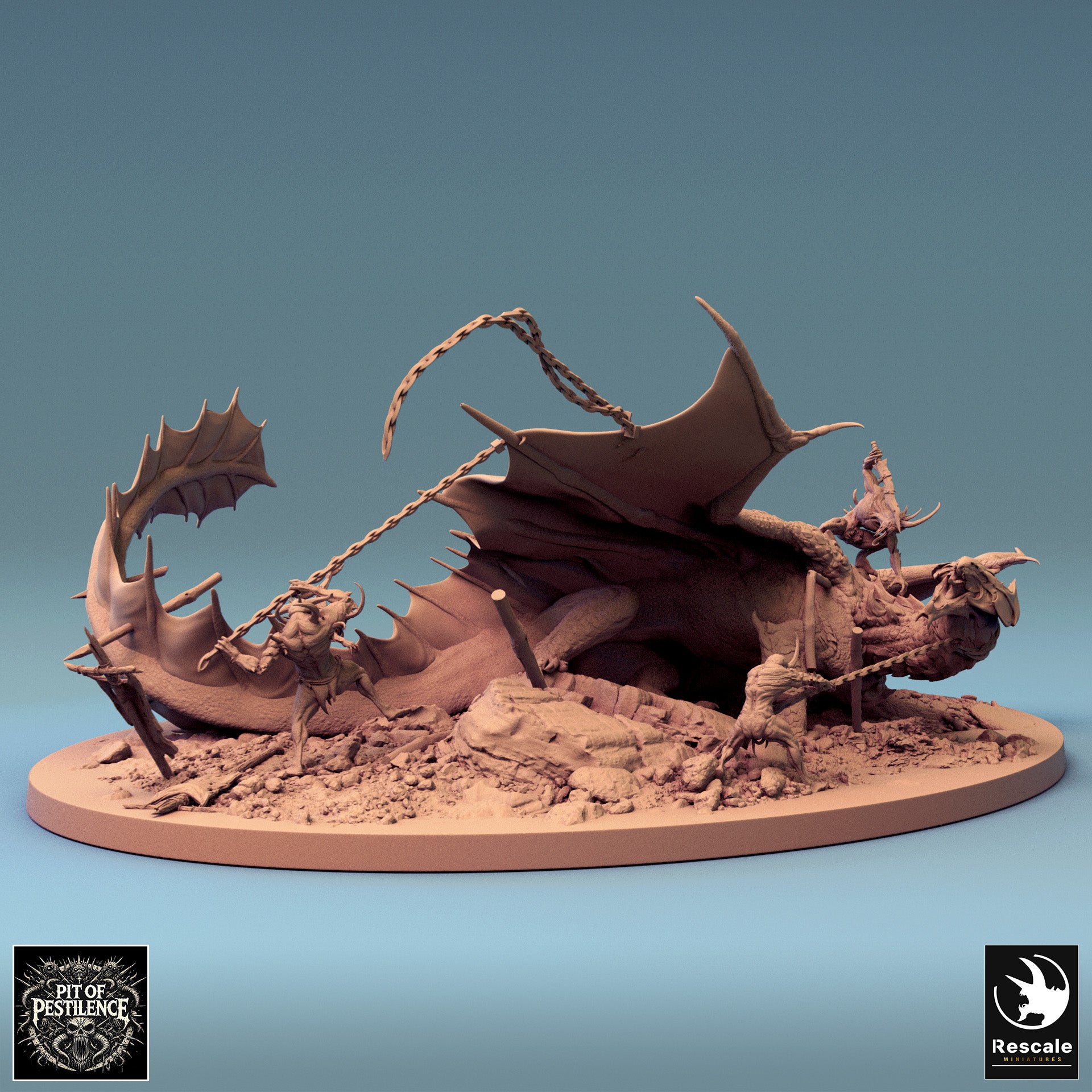 Brass Dragon - aus der Reihe Pit Of Pestilence von Rescale Miniatures