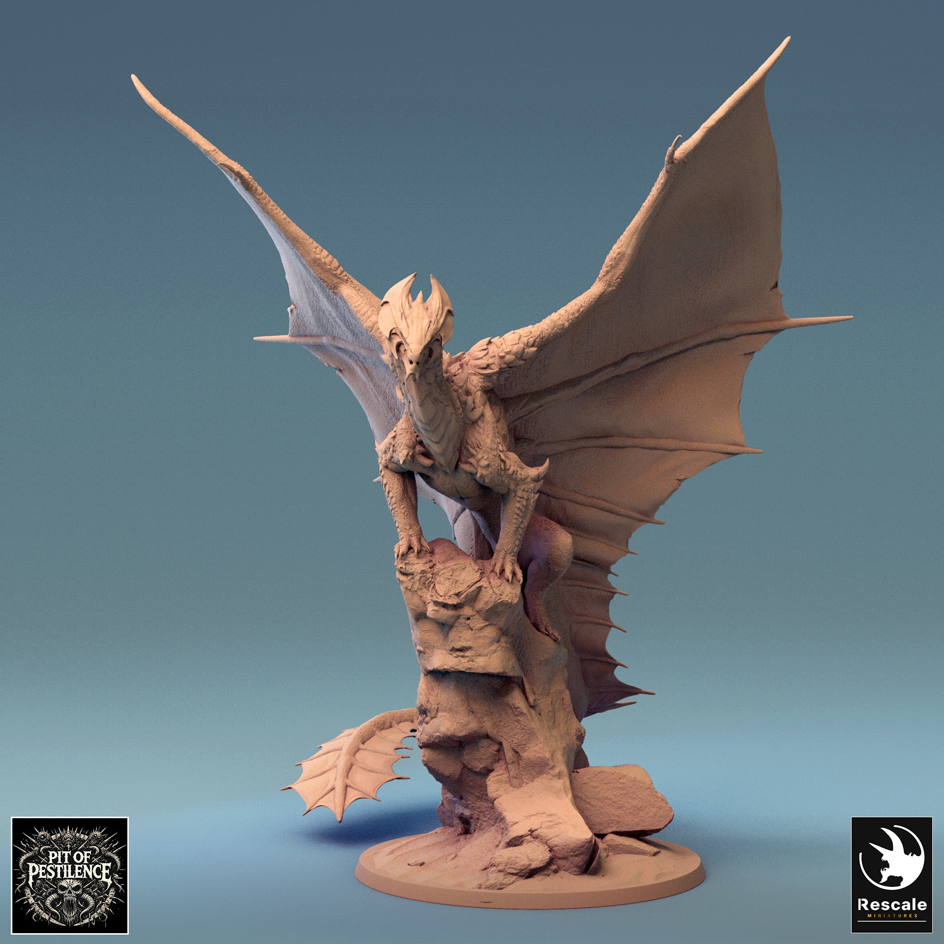 Brass Dragon - aus der Reihe Pit Of Pestilence von Rescale Miniatures