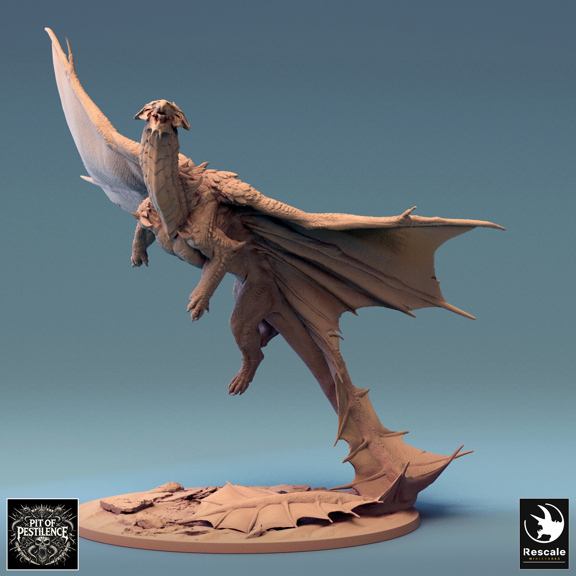 Brass Dragon - aus der Reihe Pit Of Pestilence von Rescale Miniatures