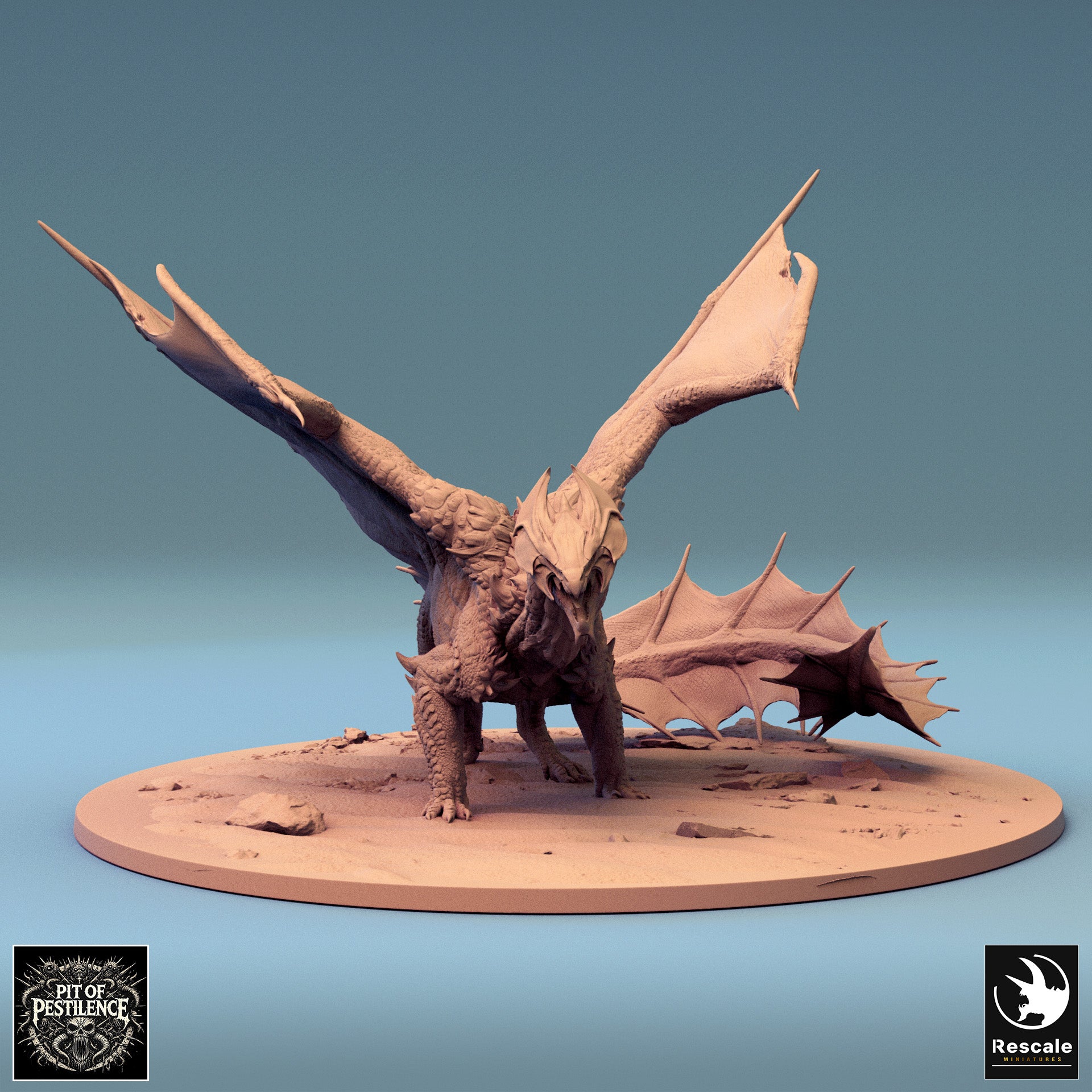 Brass Dragon - aus der Reihe Pit Of Pestilence von Rescale Miniatures