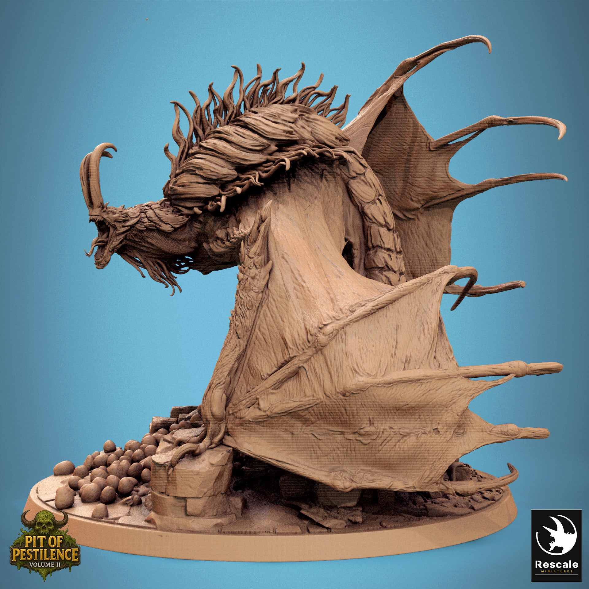 Pestilent Wyvern - aus der Reihe Pit Of Pestilence II von Rescale Miniatures