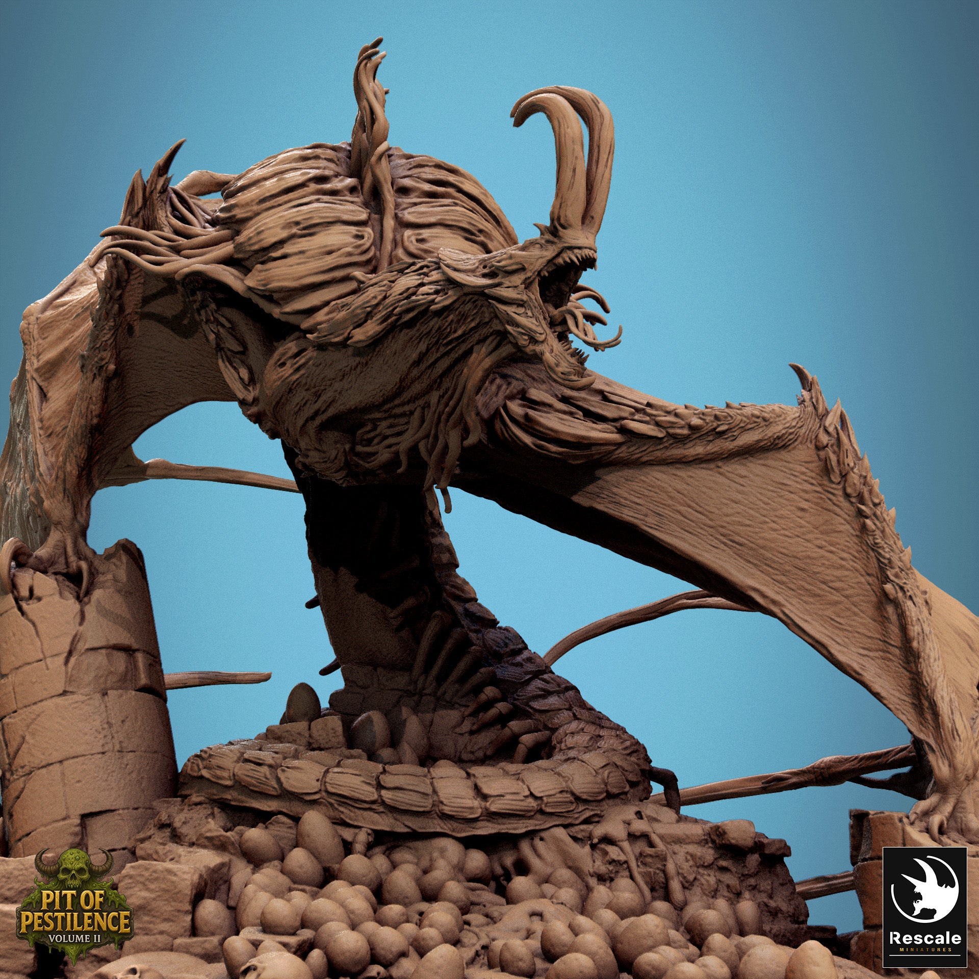 Pestilent Wyvern - aus der Reihe Pit Of Pestilence II von Rescale Miniatures
