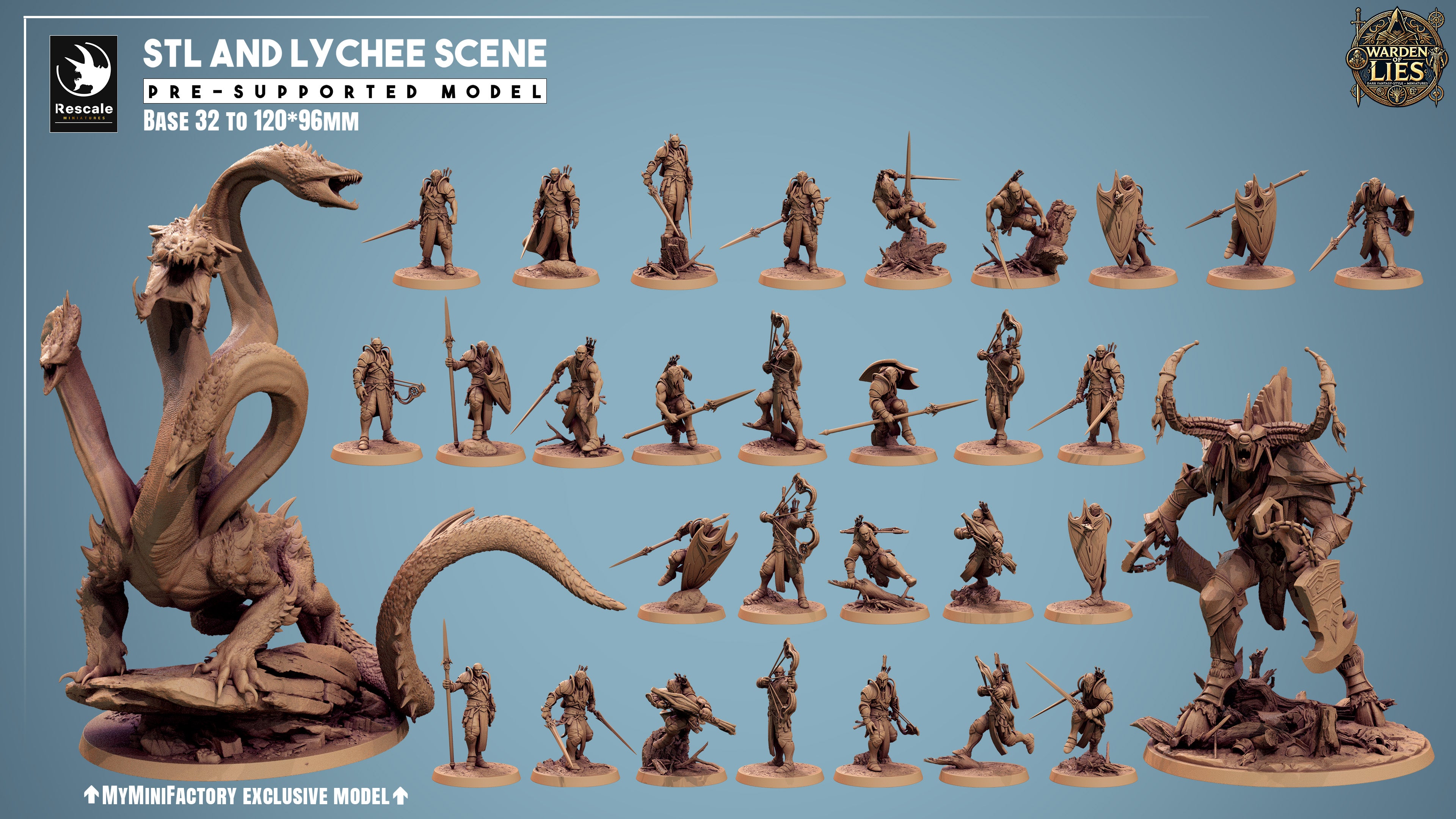 Thorn Dragon - aus der Reihe Warden of Lies von Rescale Miniatures