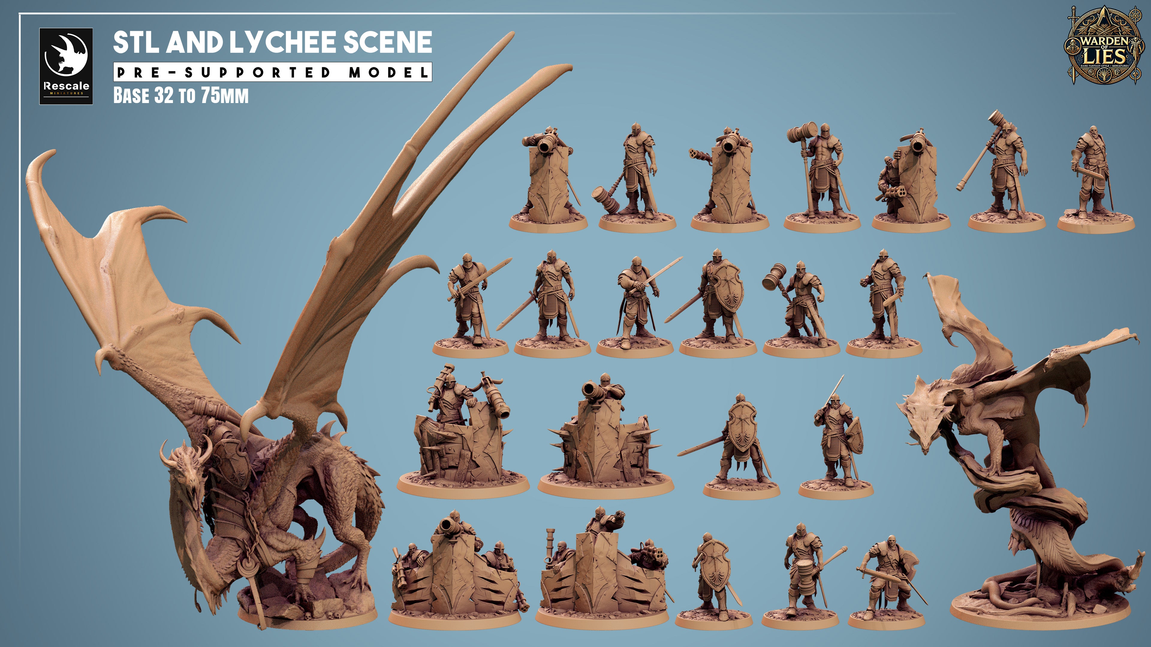 Thorn Dragon - aus der Reihe Warden of Lies von Rescale Miniatures
