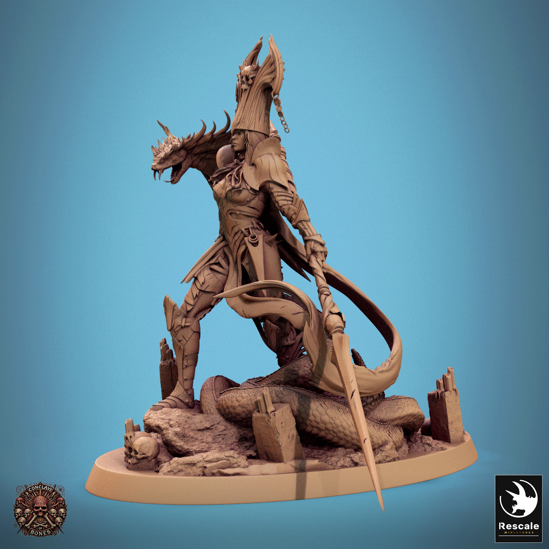 Queen Snake - aus der Reihe Conclave of Bones von Rescale Miniatures