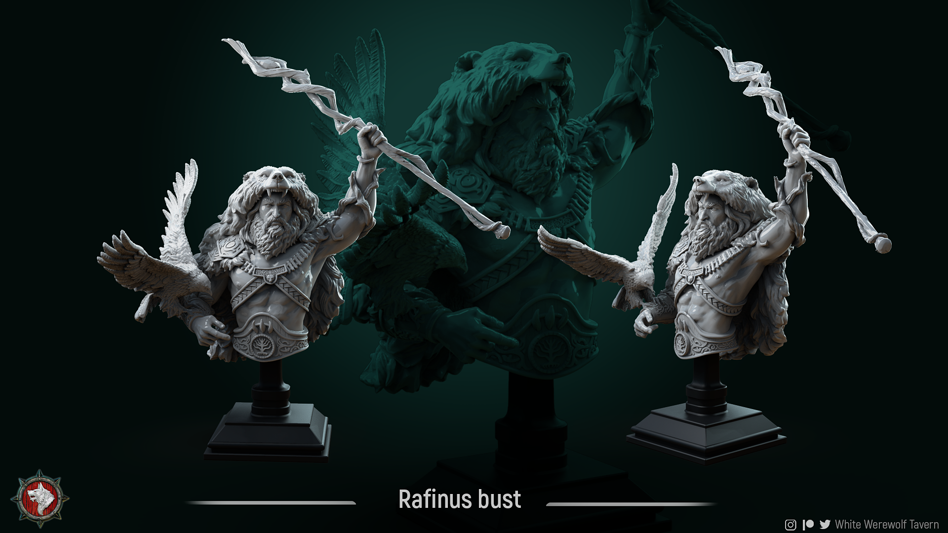 Rafinus - Bust aus der Reihe Circle of Druids von White Werewolf Tavern