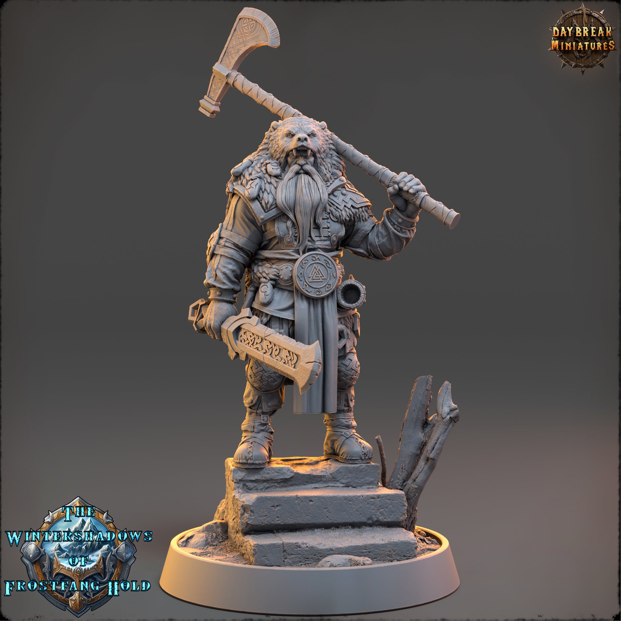 Barbaren Wikinger - aus der Reihe The Wintershadows of Frostfang Hold von Daybreak Miniatures