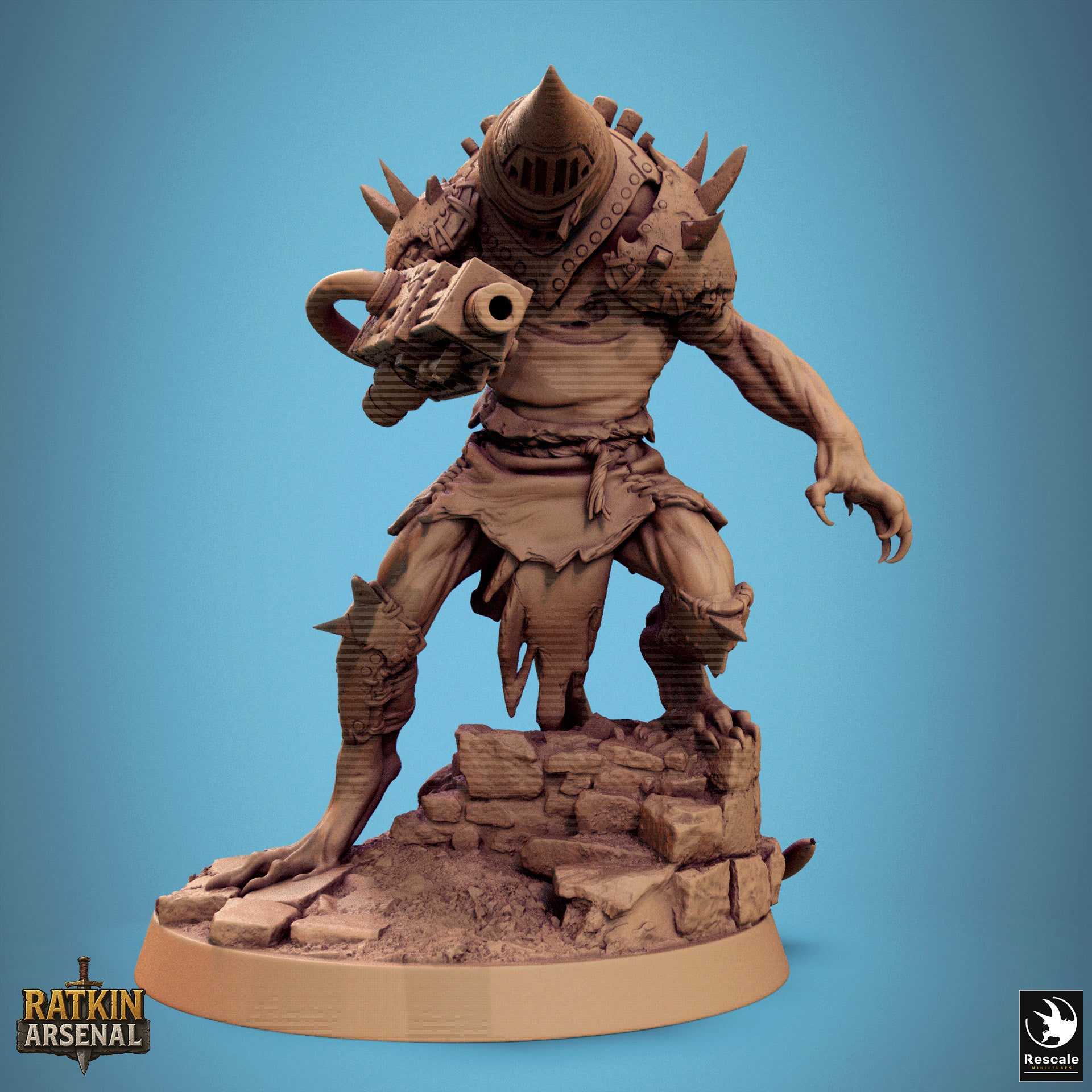 Ratfolk Mutilated Mask - aus der Reihe Ratkin Arsenal von Rescale Miniatures