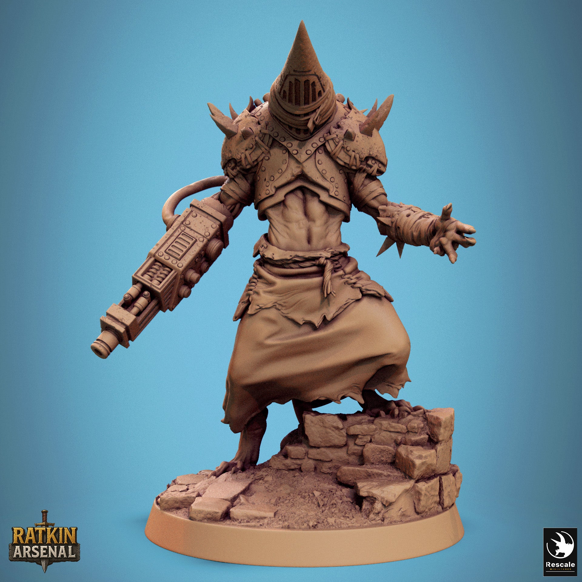 Ratfolk Mutilated Mask - aus der Reihe Ratkin Arsenal von Rescale Miniatures