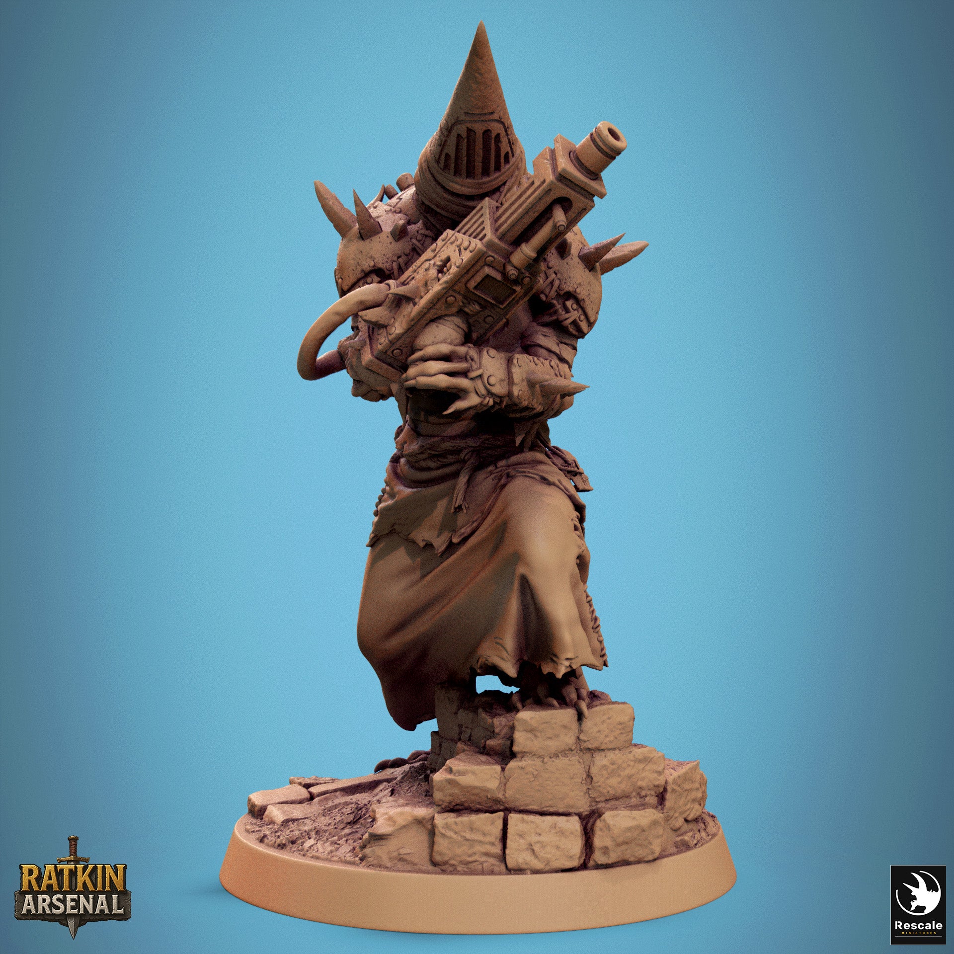 Ratfolk Mutilated Mask - aus der Reihe Ratkin Arsenal von Rescale Miniatures