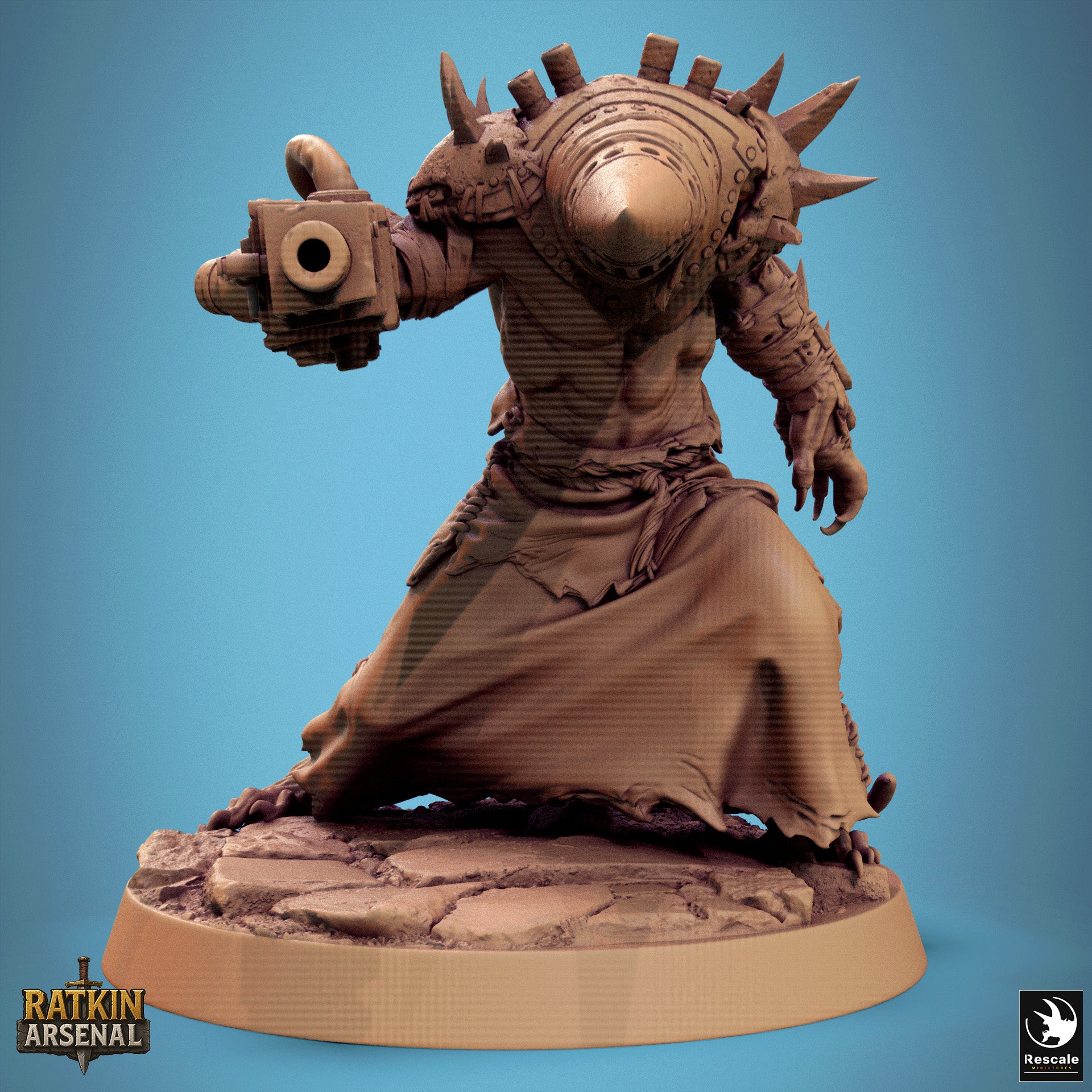 Ratfolk Mutilated Mask - aus der Reihe Ratkin Arsenal von Rescale Miniatures