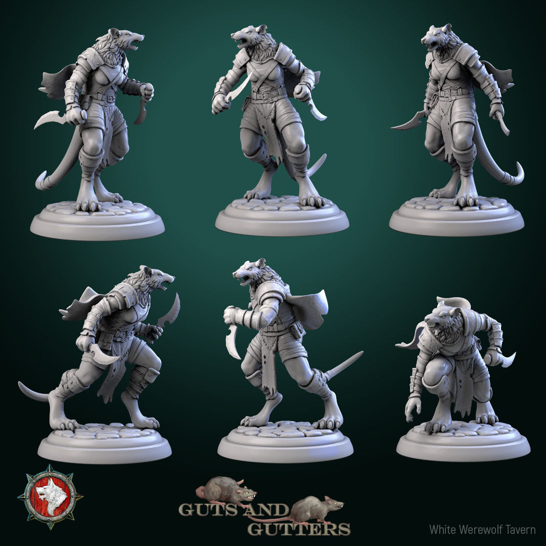 Rat Female Asassin - aus der Reihe Guts and Gutters von White Werewolf Tavern