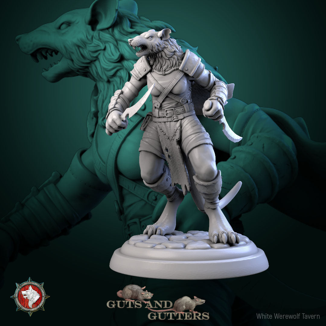 Rat Female Asassin - aus der Reihe Guts and Gutters von White Werewolf Tavern