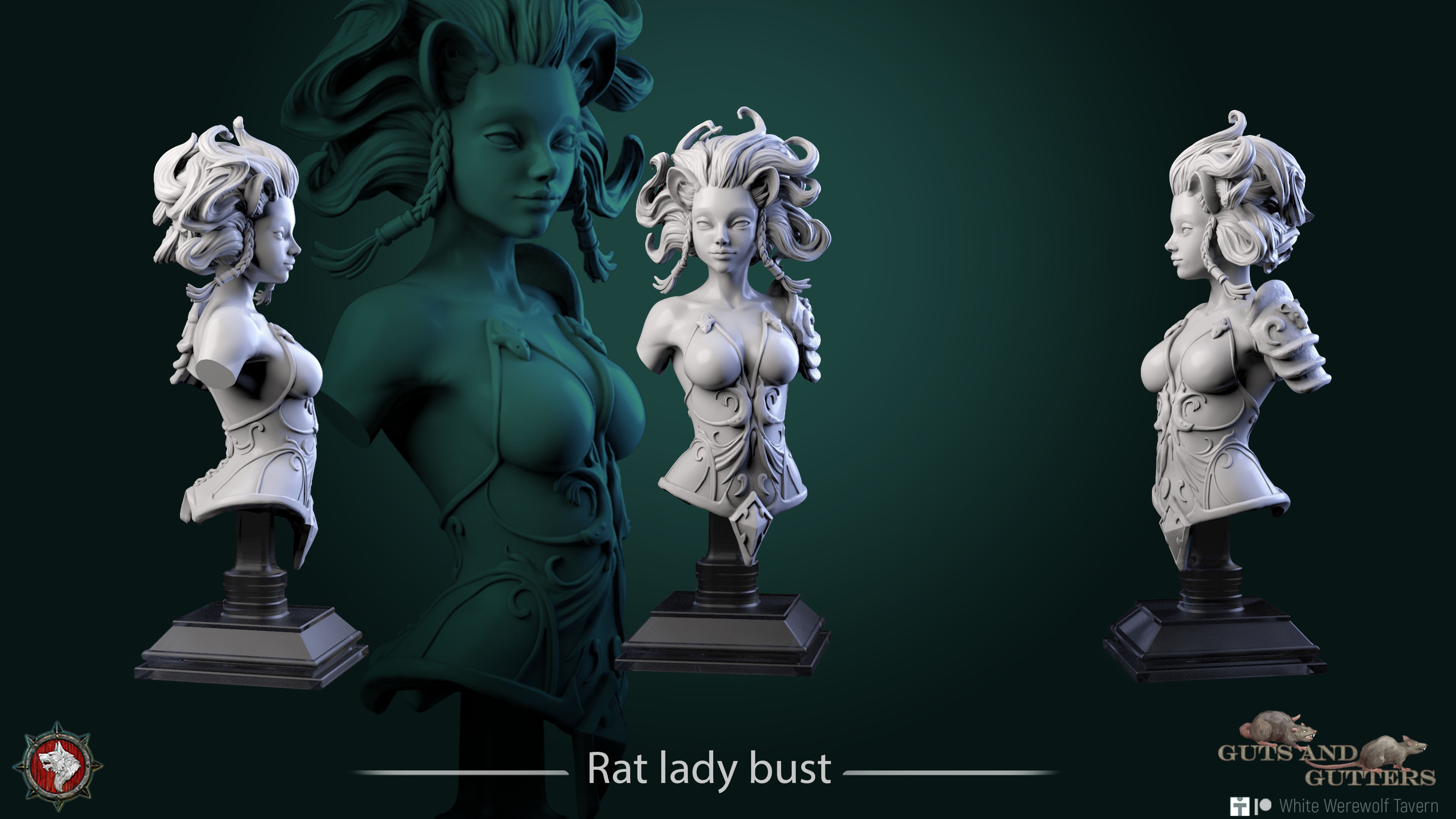 Rat Lady - Bust aus der Reihe Guts and Gutters von White Werewolf Tavern