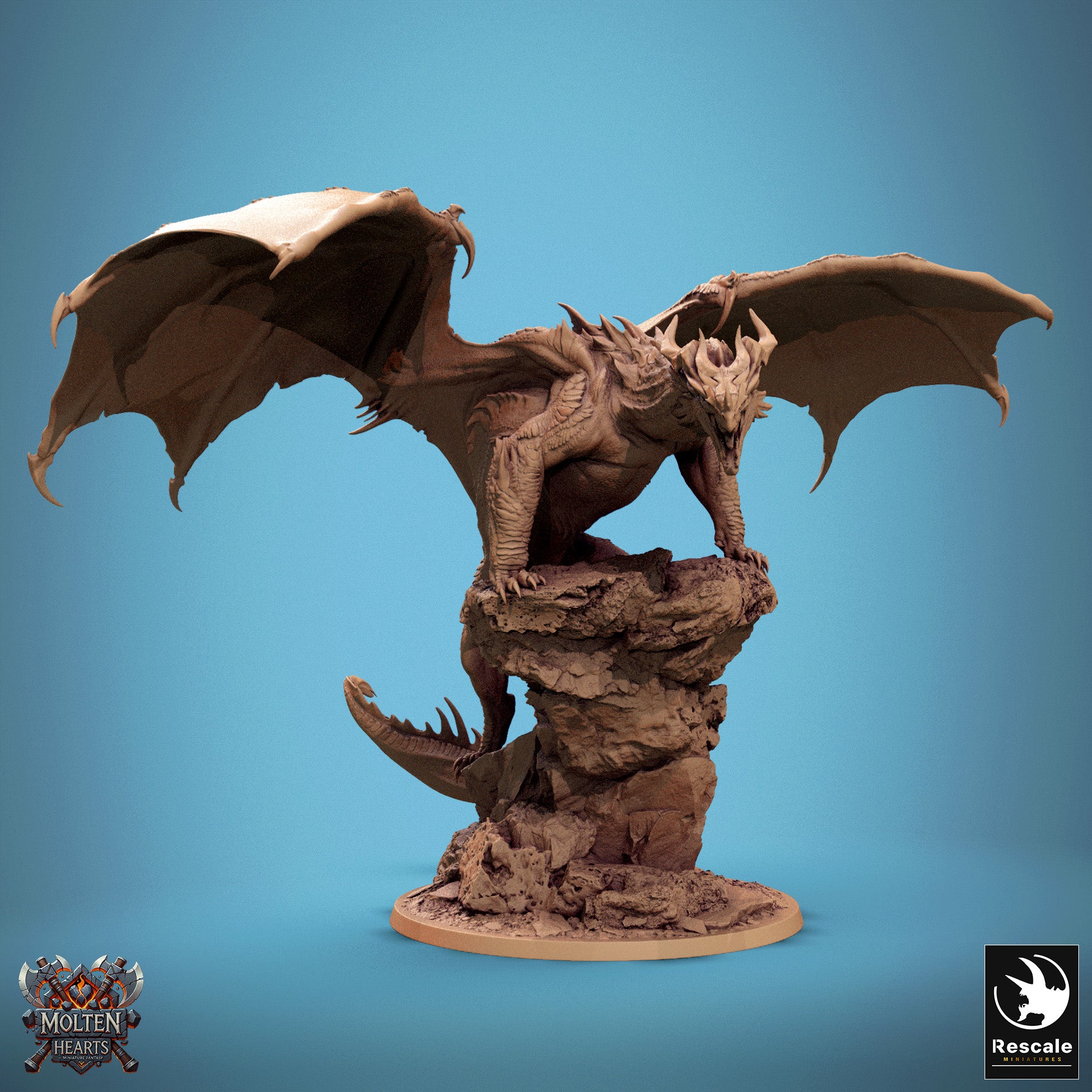 Red Dragon Stance - aus der Reihe Molten Hearts von Rescale Miniatures
