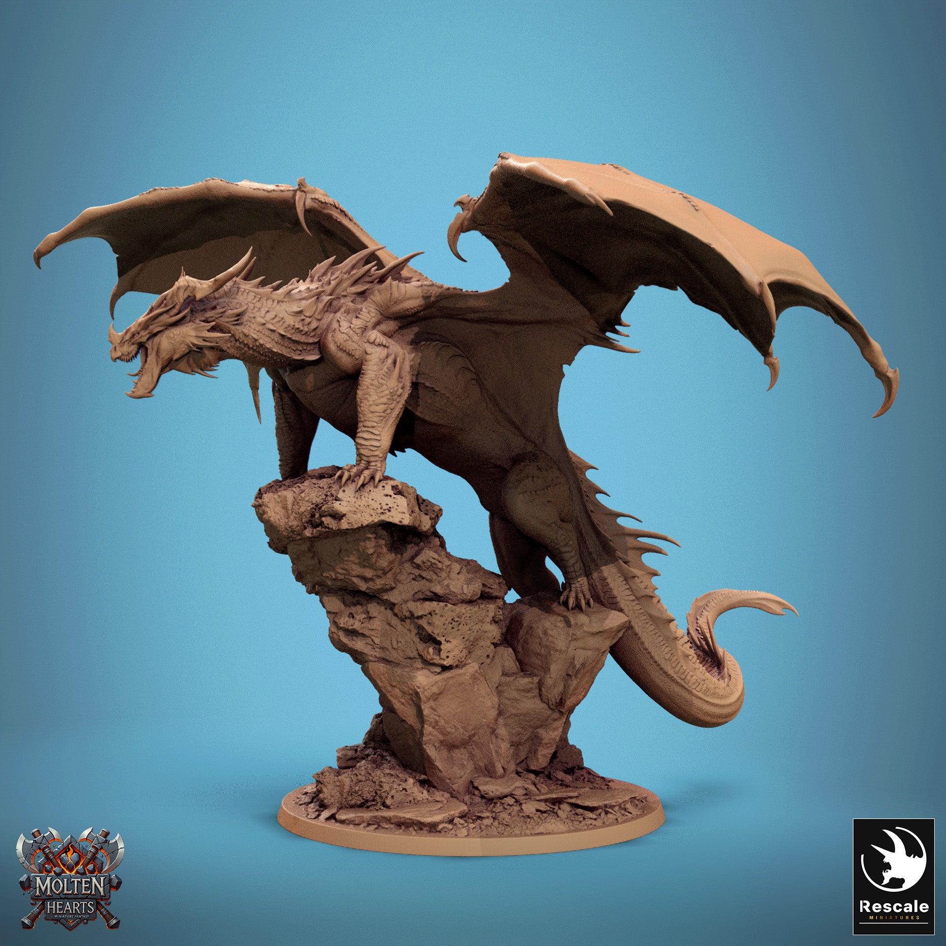 Red Dragon Stance - aus der Reihe Molten Hearts von Rescale Miniatures