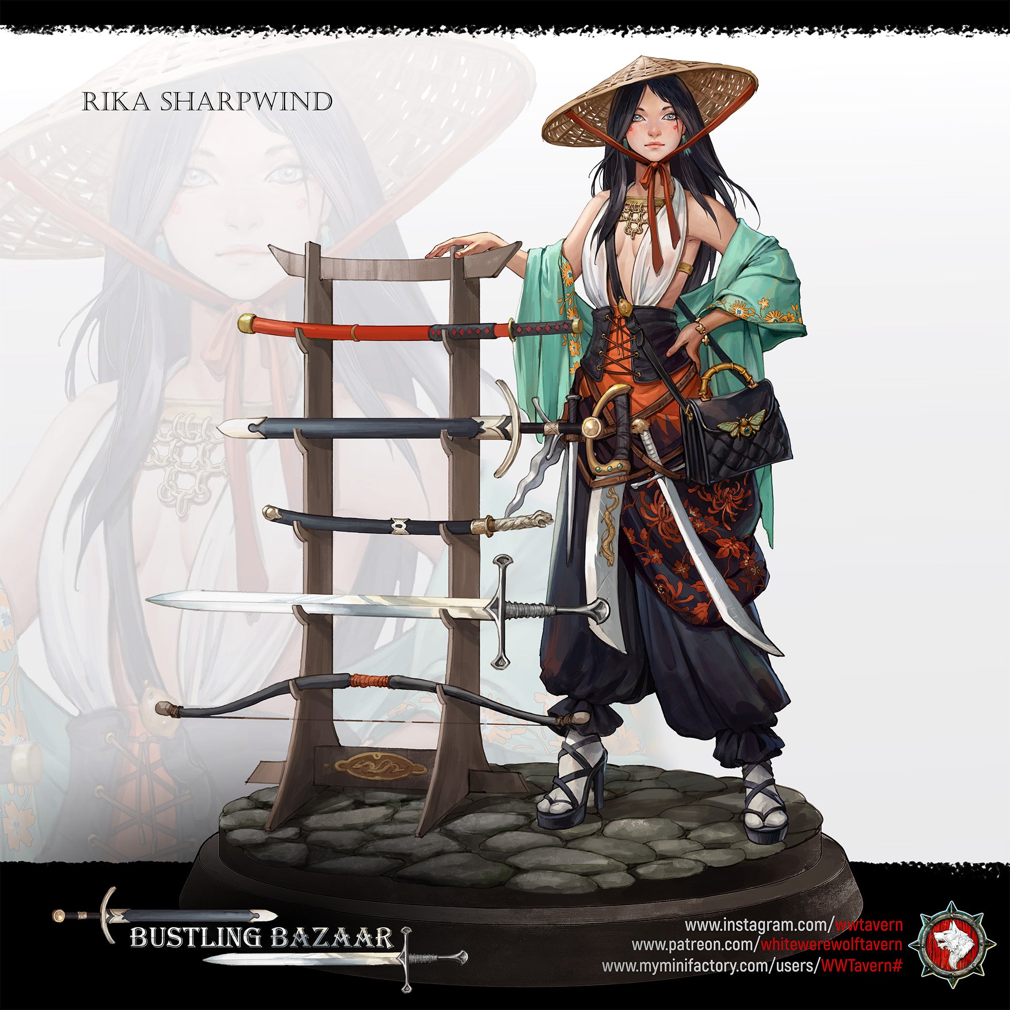 Rika Sharpwind - aus der Reihe Bustling Bazaar von White Werewolf Tavern