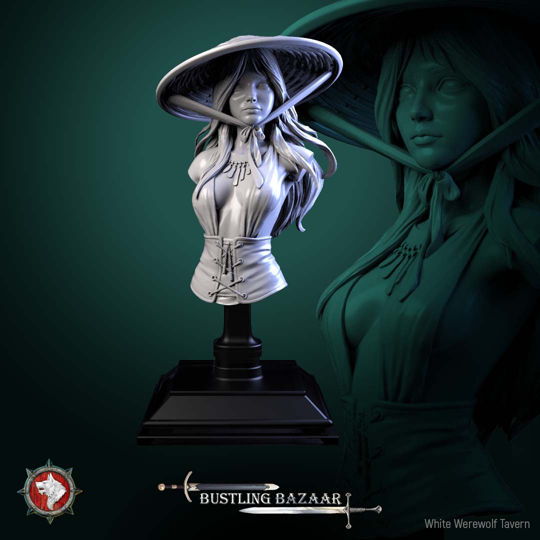 Rika Sharpwind - Bust aus der Reihe Bustling Bazaar von White Werewolf Tavern