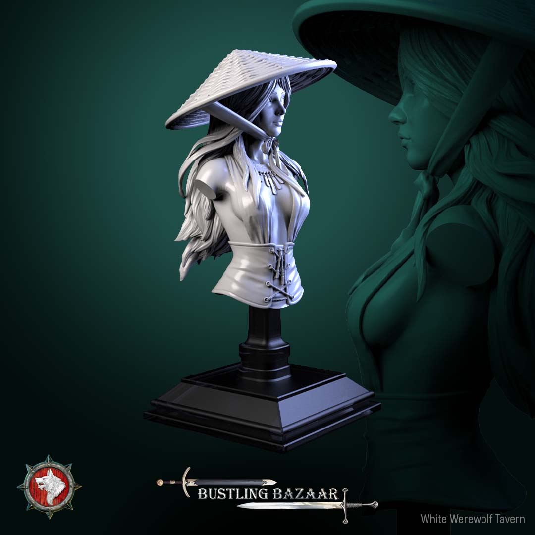Rika Sharpwind - Bust aus der Reihe Bustling Bazaar von White Werewolf Tavern