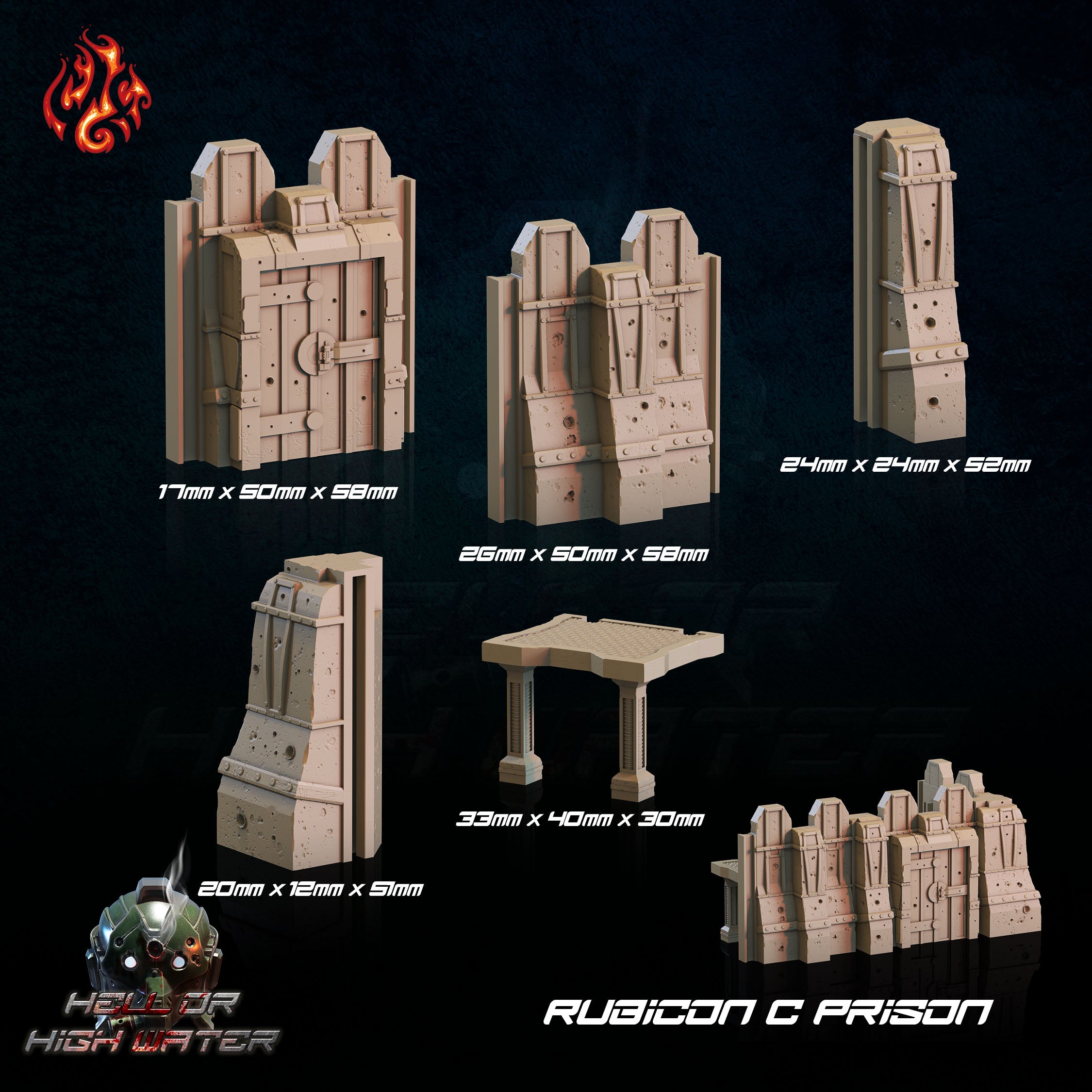 Rubicon C Prison Scenery - aus der Reihe Hell or High Water von Crippled God Foundry