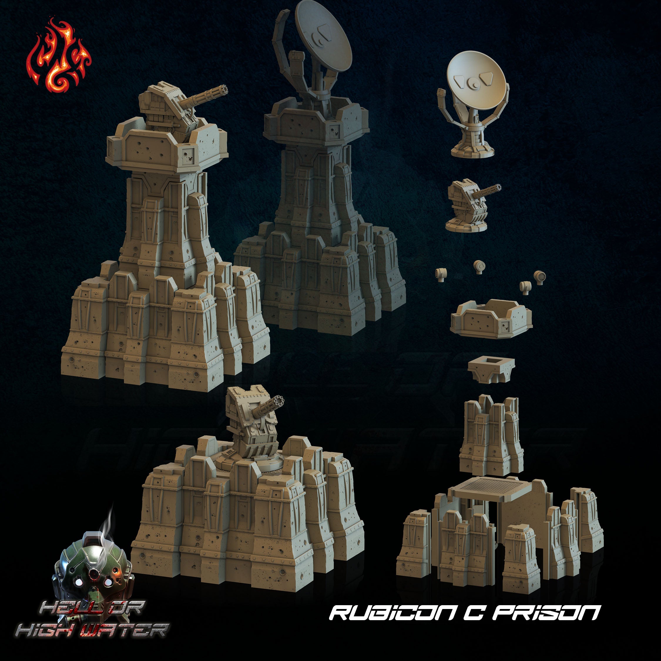 Rubicon C Prison Scenery - aus der Reihe Hell or High Water von Crippled God Foundry