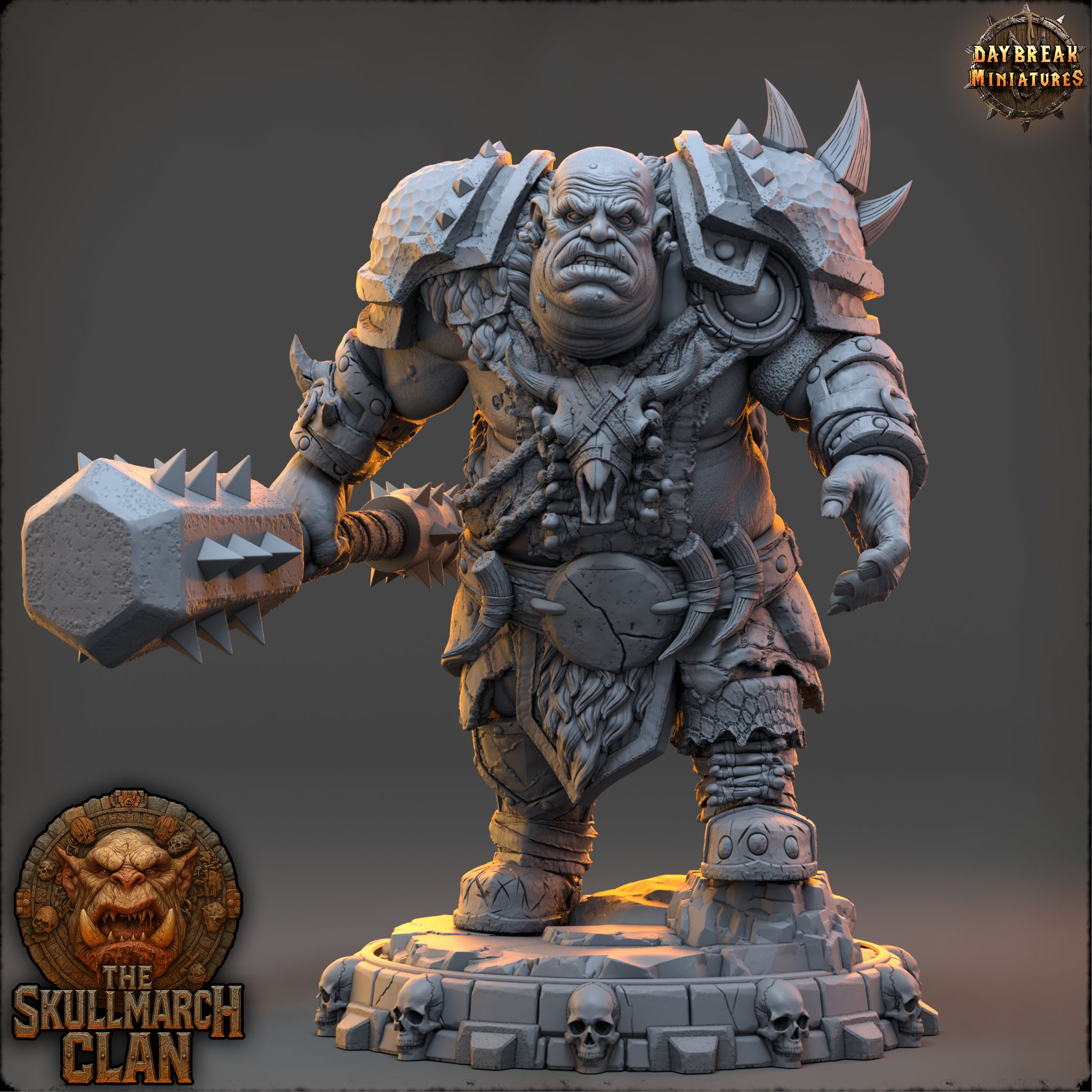 Ogres - de la série Les Ogres Mammouths de la Montagne du Crâne par Daybreak Miniatures