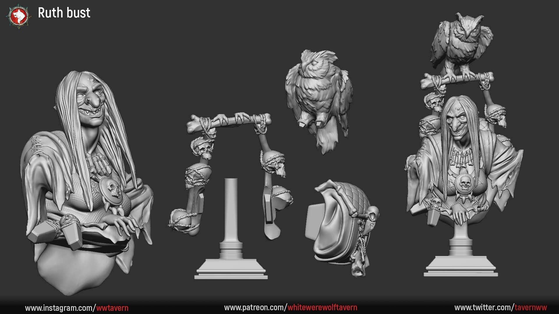 Ruth - Bust aus der Reihe The Unholy Trinity von White Werewolf Tavern