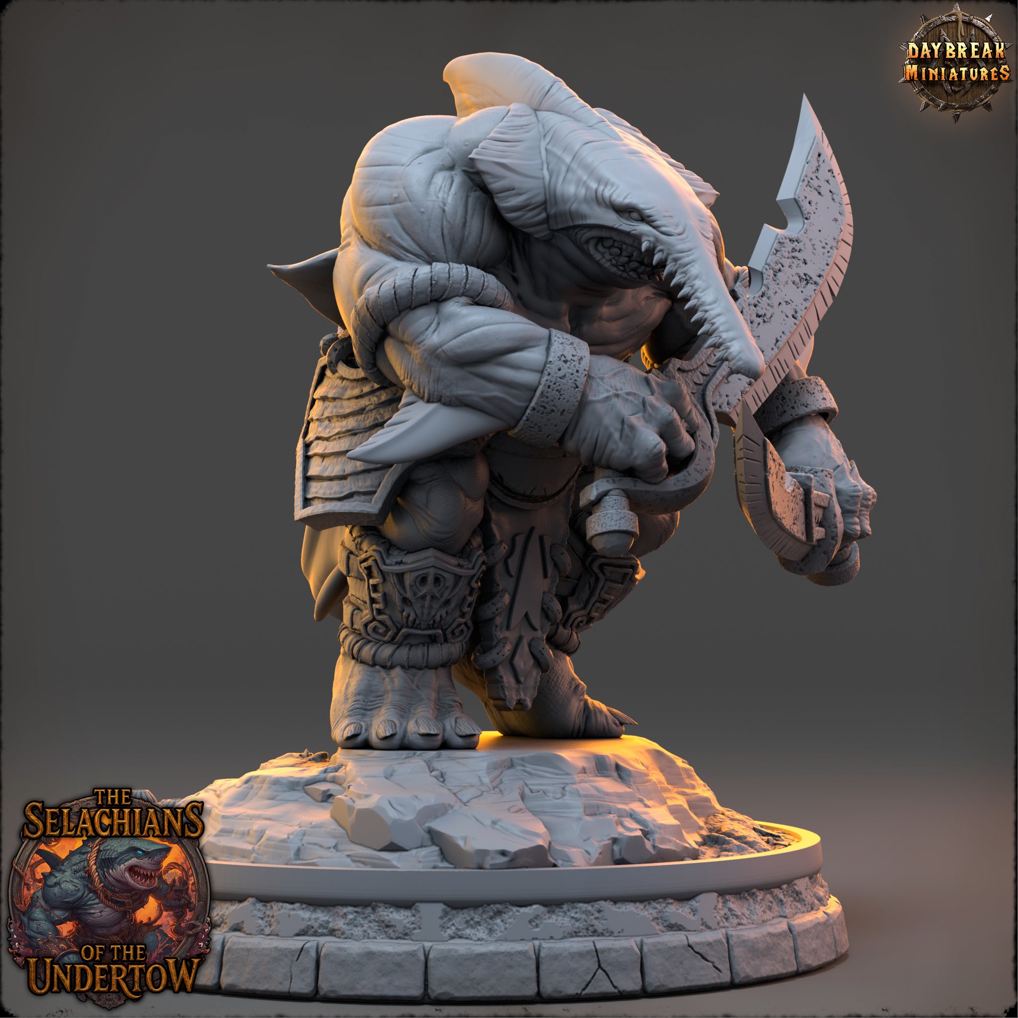 Sharkfolk - aus der Reihe The Selachians of the Undertow von Daybreak Miniatures