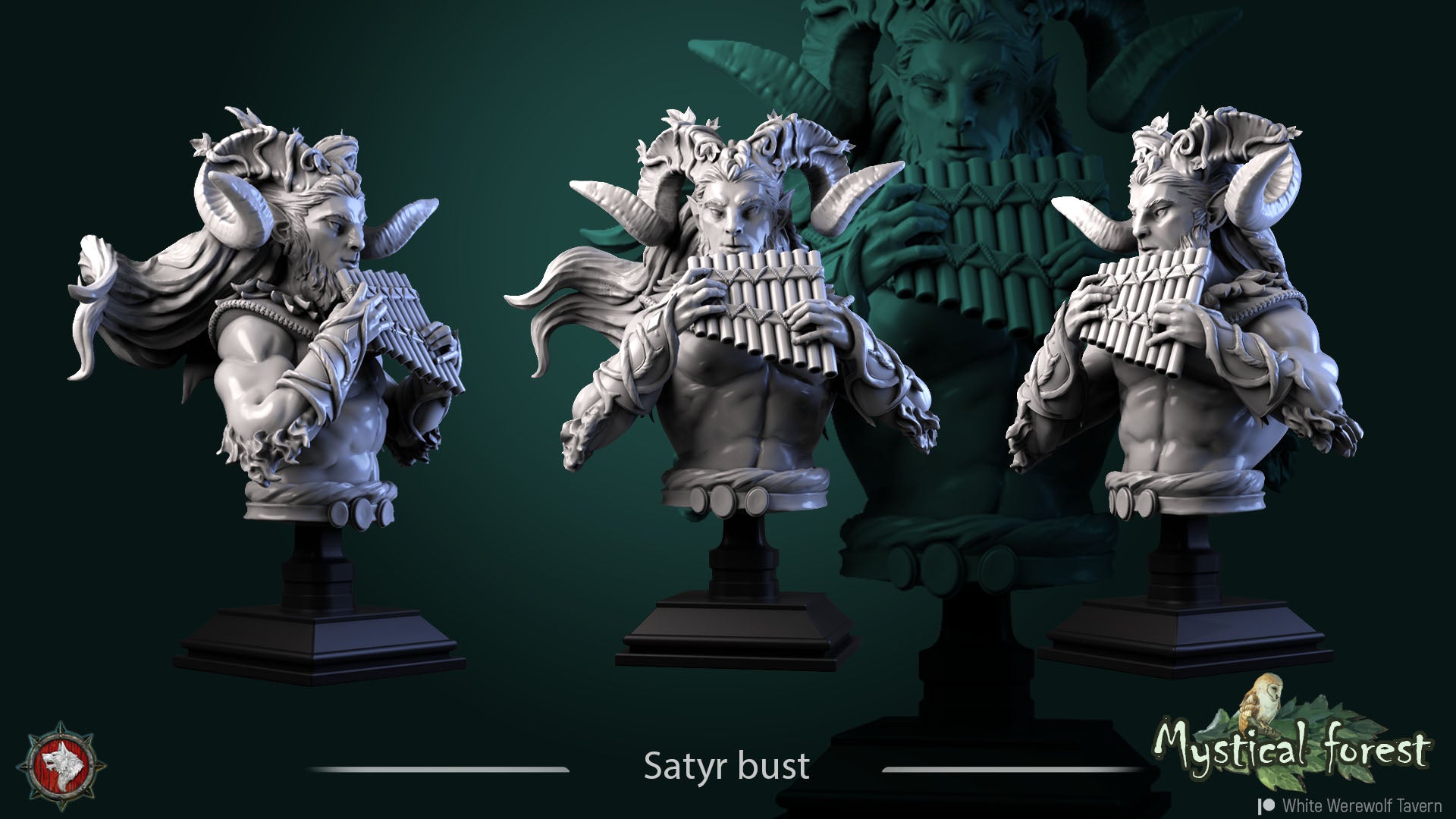 Satyrs - Bust aus der Reihe Mystical Forest von White Werewolf Tavern