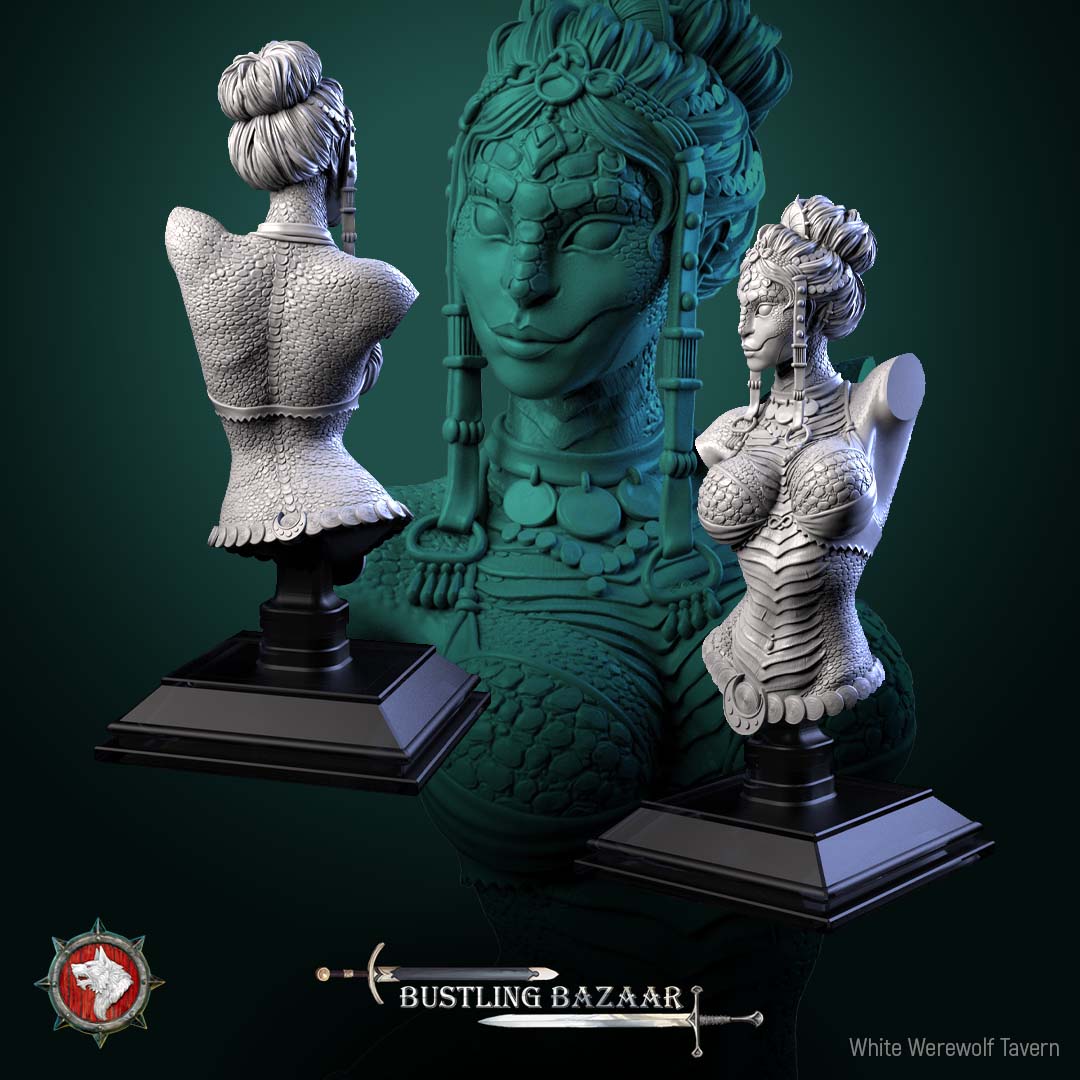 Scaled Dancer - Bust aus der Reihe Bustling Bazaar von White Werewolf Tavern