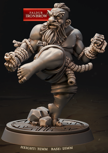 Moines nains - de la série Eternal Monks de Cast n Play