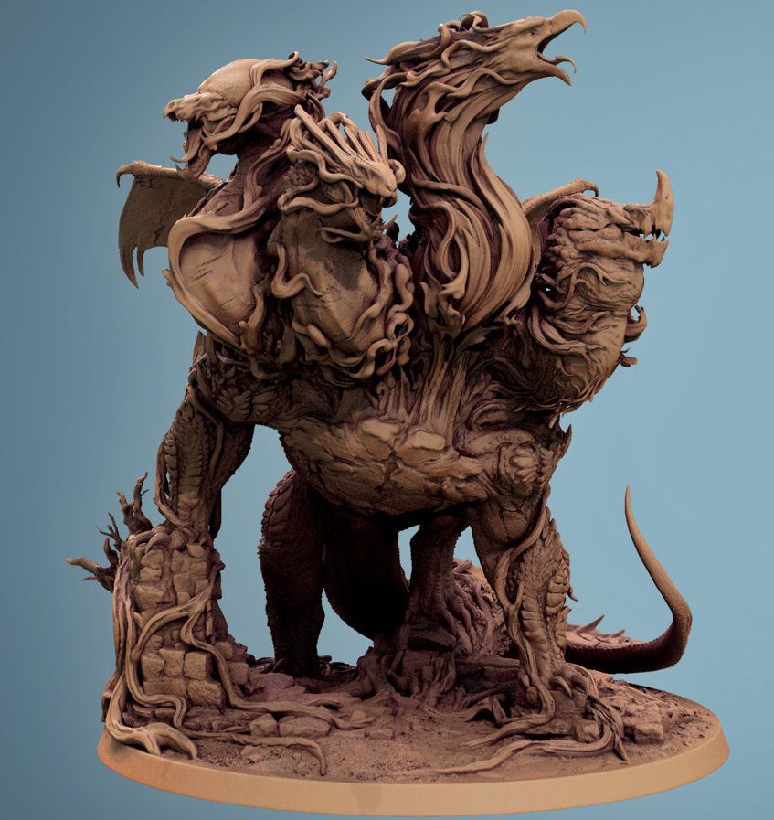 Elemental Cataclysm Dragon - aus der Reihe Frostborne Doom von Rescale Miniatures