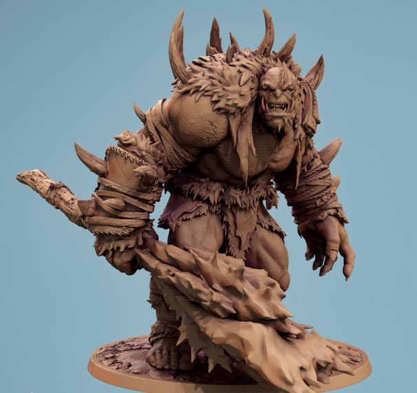 Blizzard Troll - aus der Reihe Frostborne Doom von Rescale Miniatures