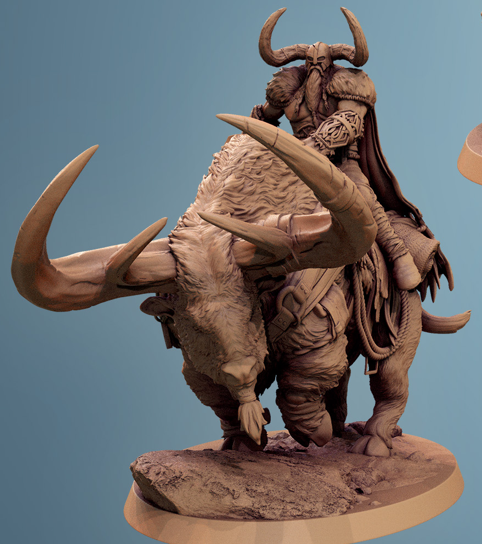 Vargir Frosthorn - aus der Reihe Frostborne Doom von Rescale Miniatures