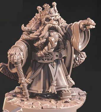 Dwarven King Durnar Goldheart - aus der Reihe Dwarven Legacy von Cast n Play