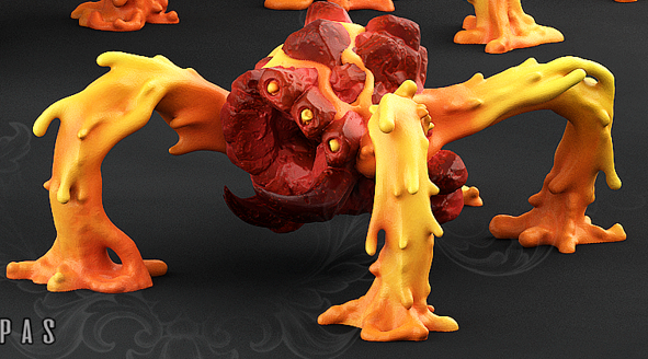 Infernal Magma Spiders - Magma Pack - Print Your Monsters