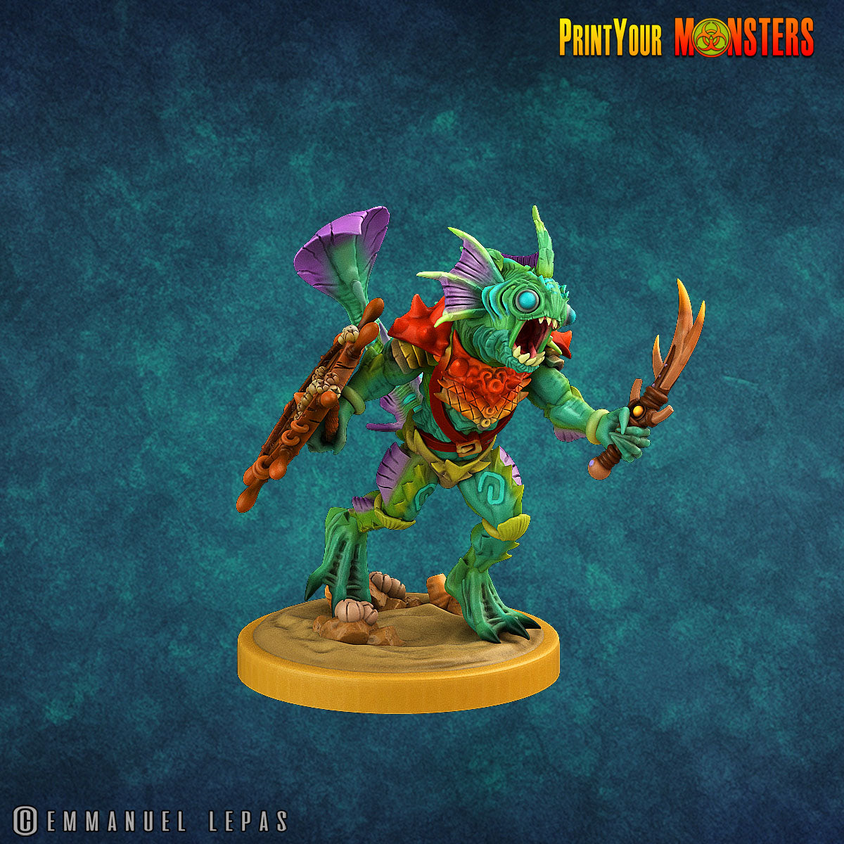 Searakin - aus der Reihe Fishman Pack von Print Your Monsters