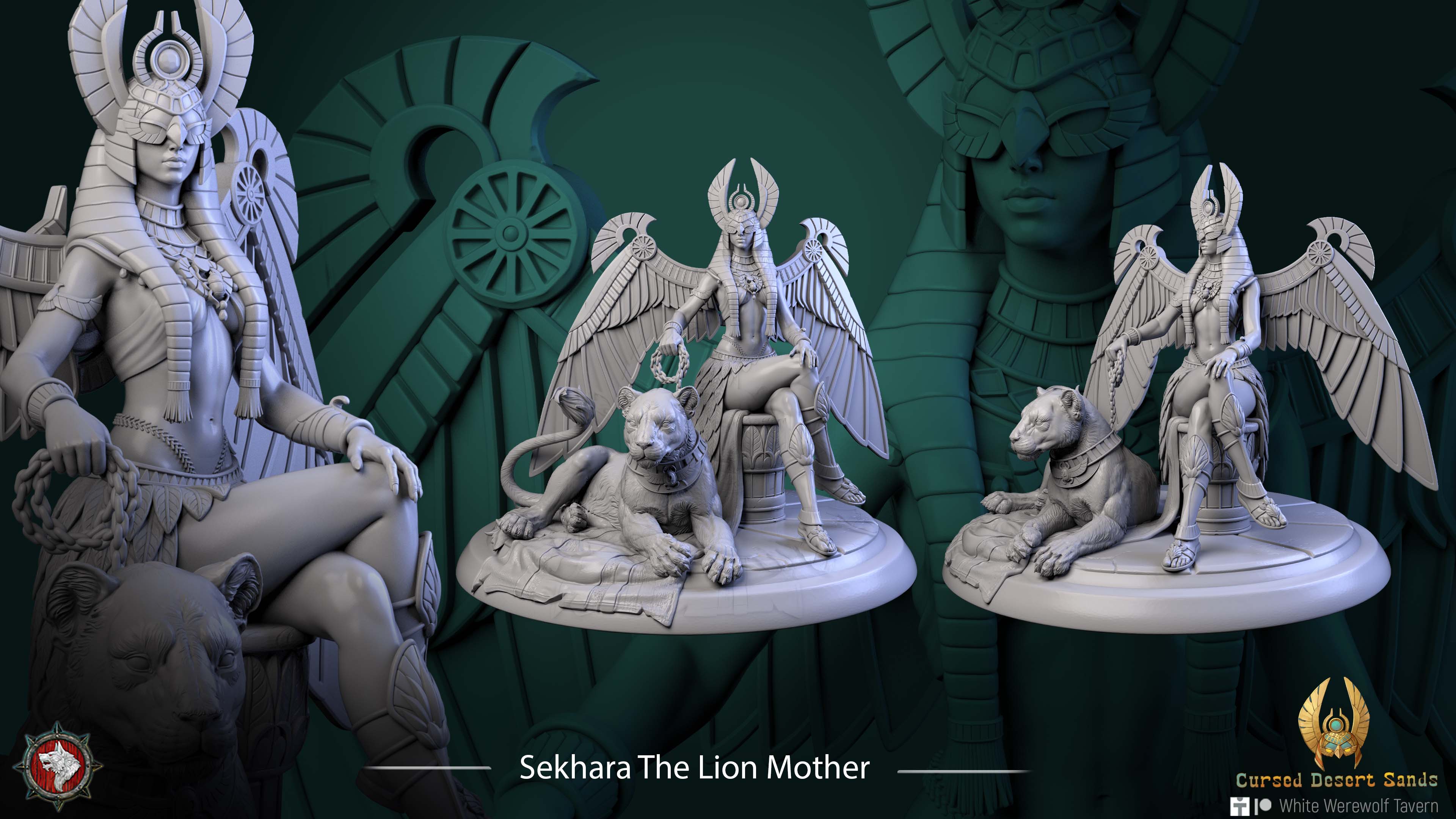 Sekhara The Lion Mother - aus der Reihe Cursed Desert Sands von White Werewolf Tavern