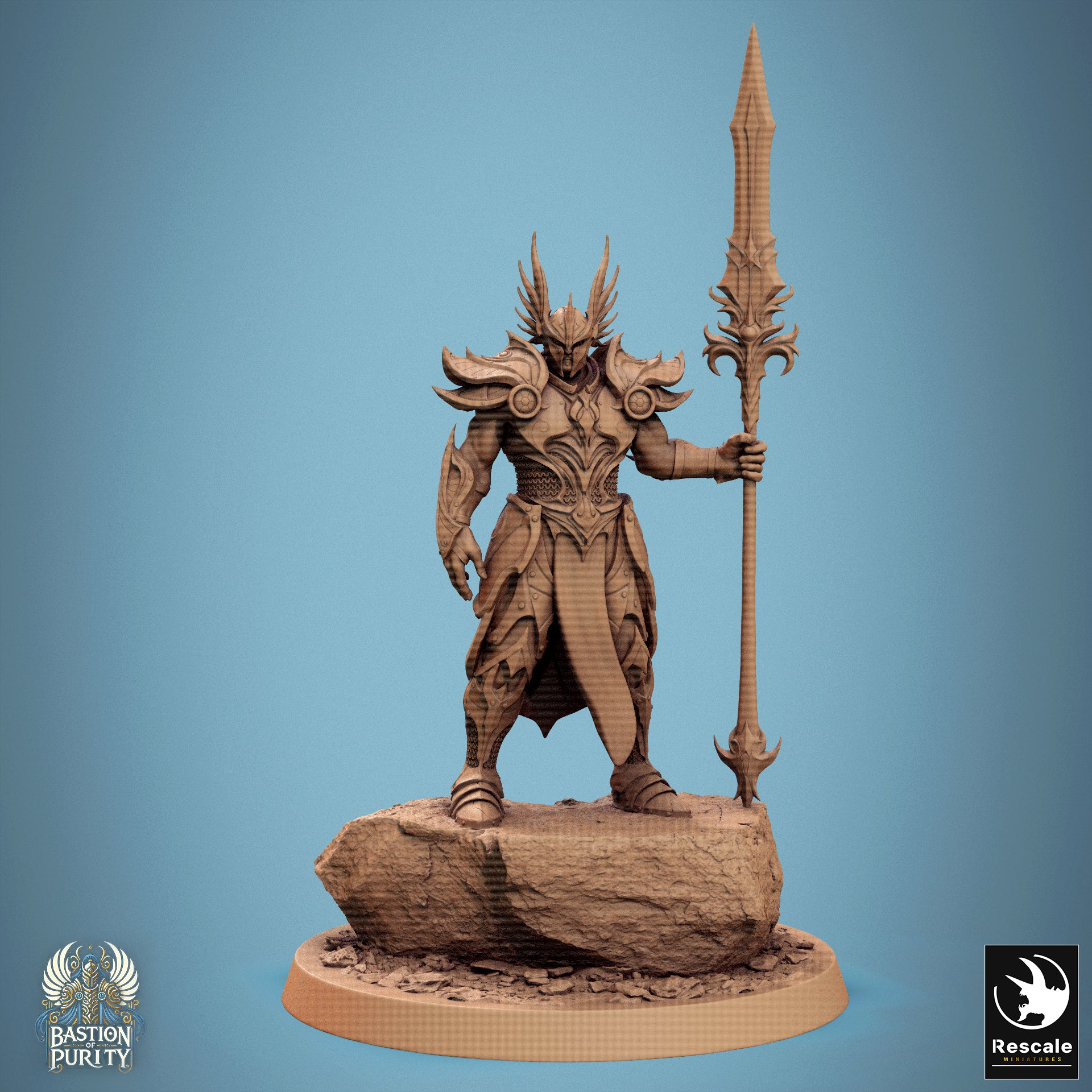 Sentinelle d'Aetherium, Grand Commandant Spear - de la série Bastion of Purity par Rescale Miniatures