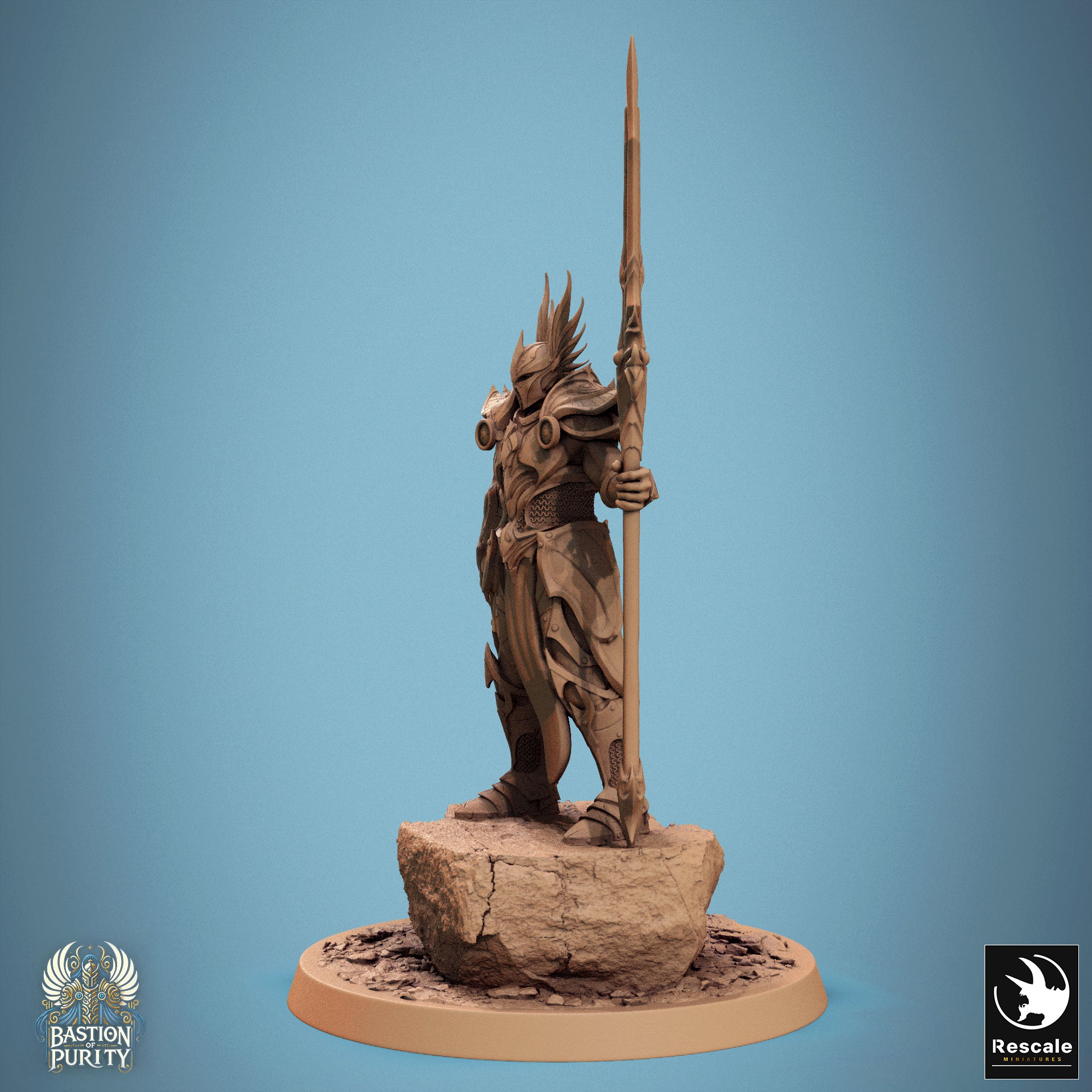Sentinelle d'Aetherium, Grand Commandant Spear - de la série Bastion of Purity par Rescale Miniatures