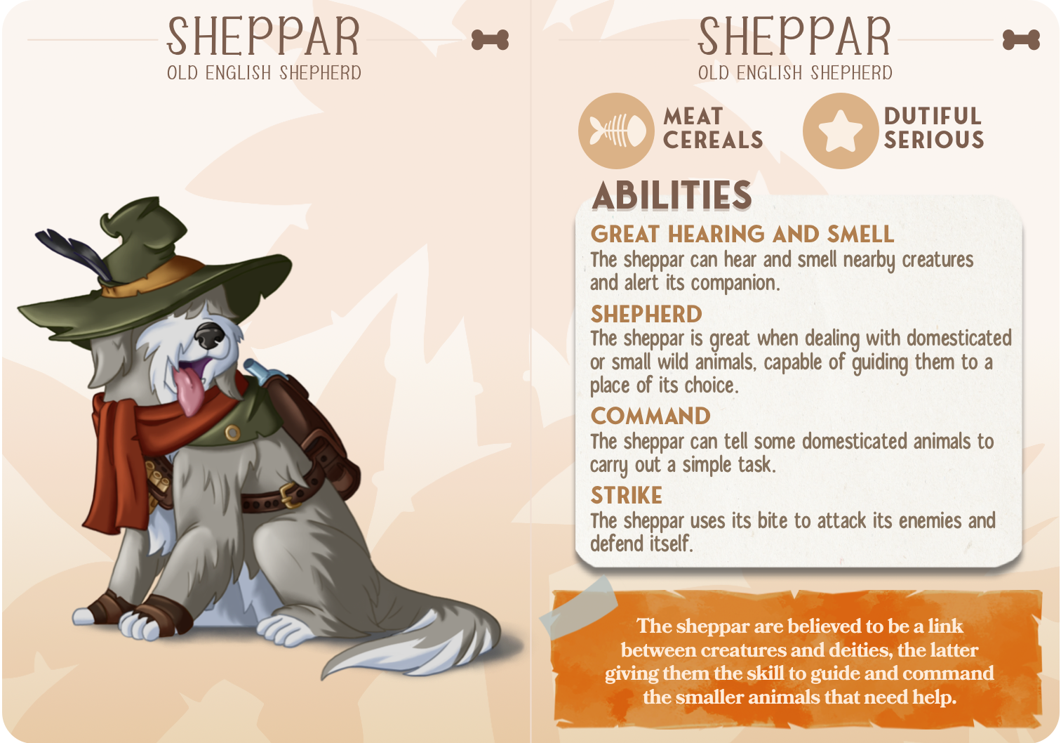 Old English Sheperd - Dogs - Sheppar - Animal Companions by Cornelia - Cast n Play